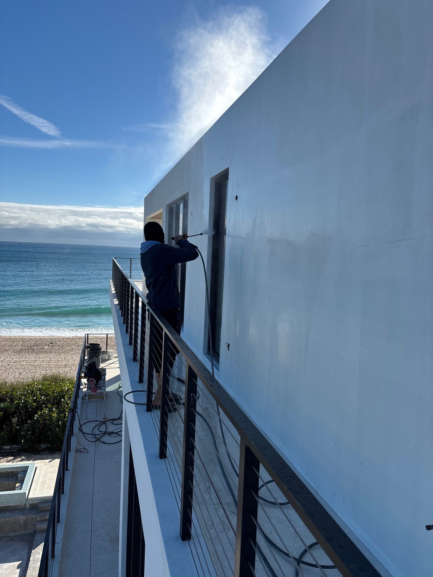 Oceanfront New Home Painting by John “The Greek” Painting