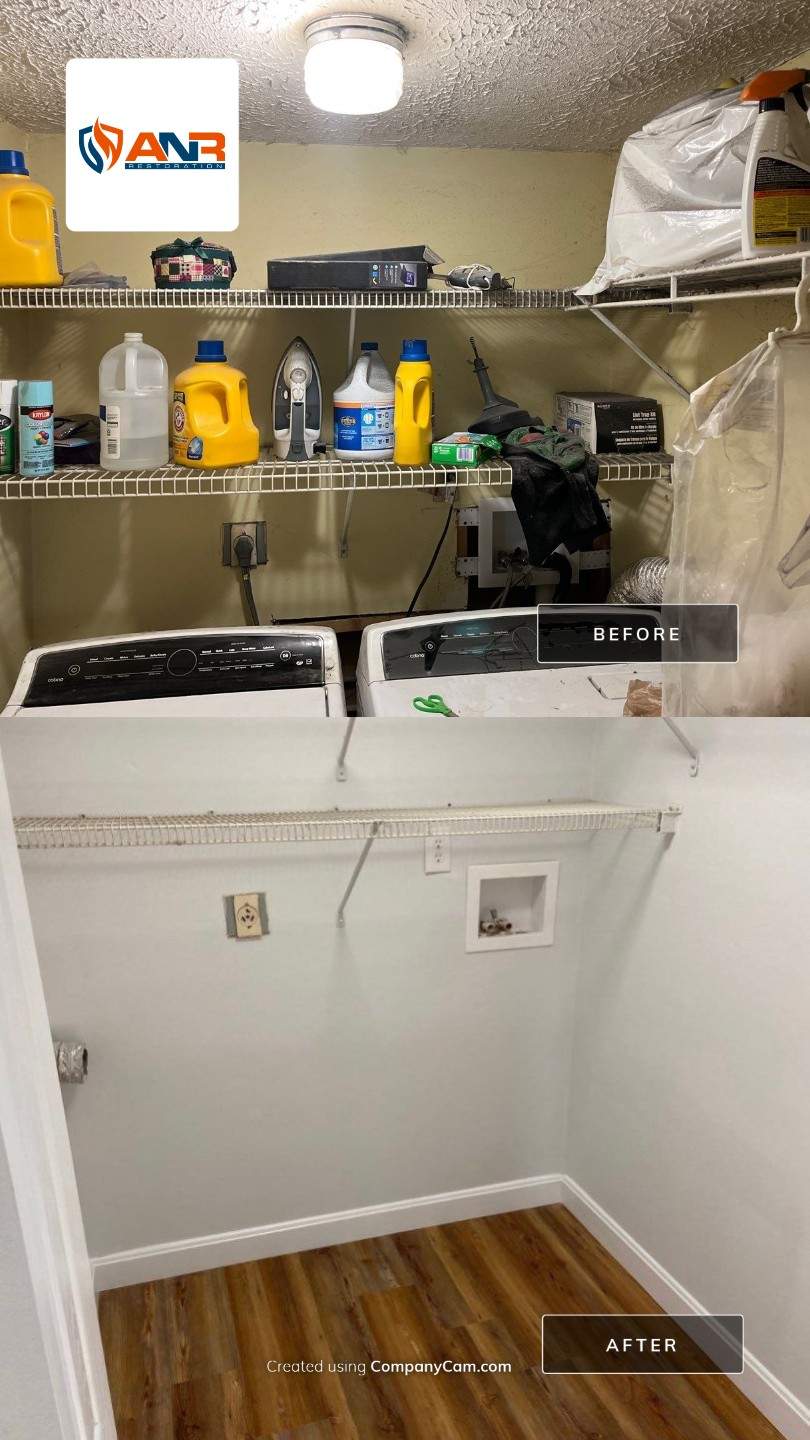 Repairs after water and asbestos remediation by ANR Restoration