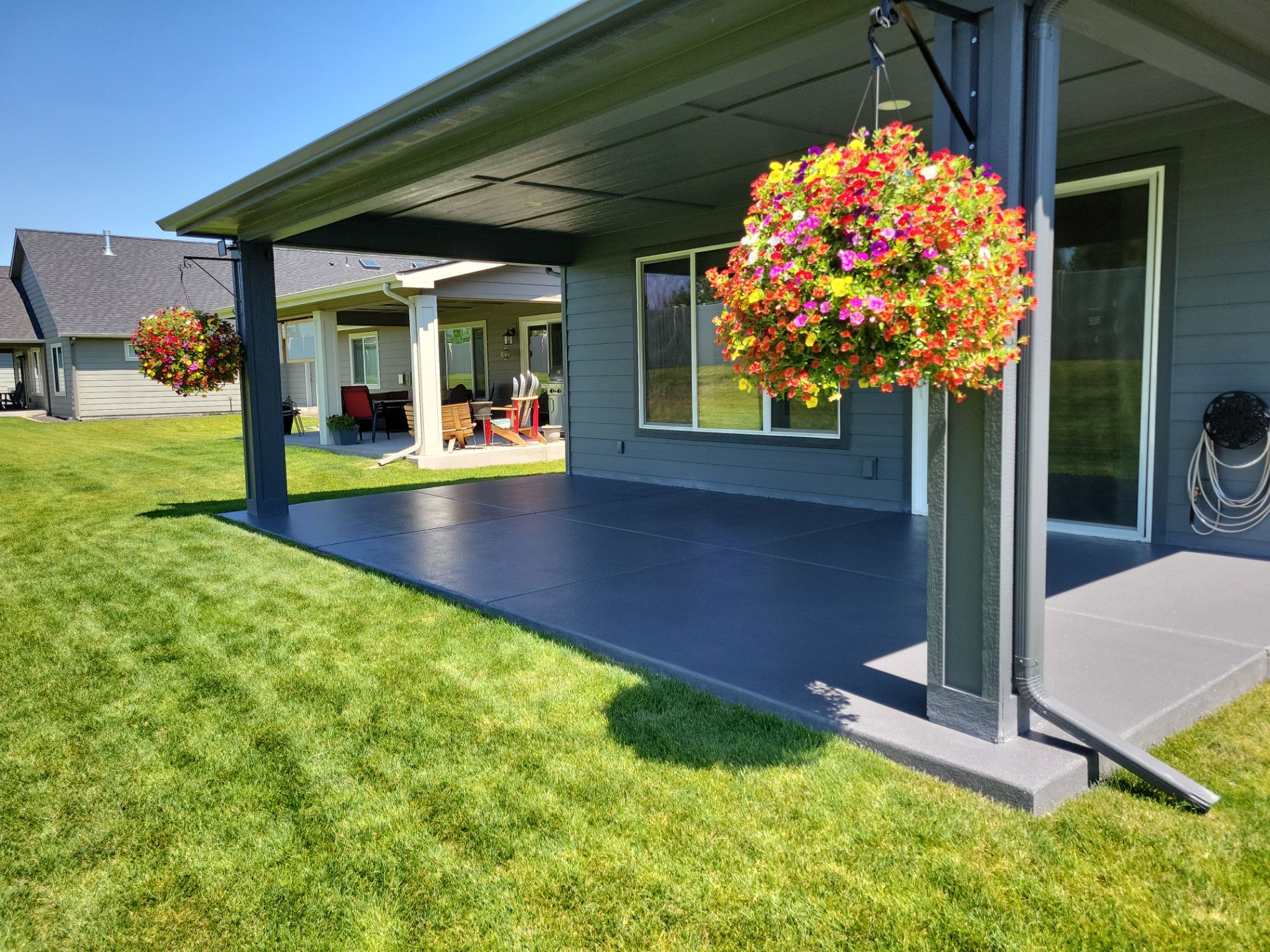 Patio Transformation using Battleship Hybrid by Croc Coatings, LLC
