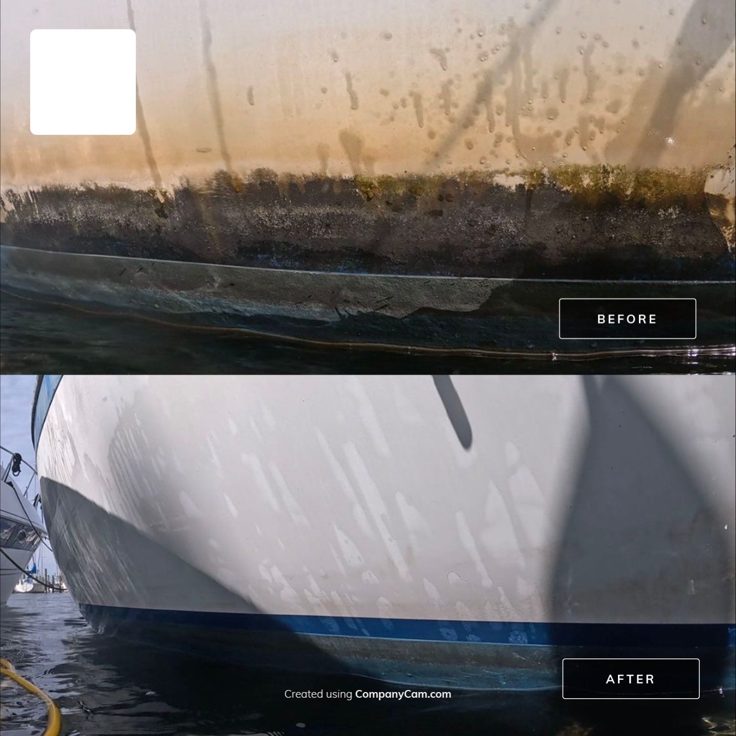 Project in Fort Walton Beach by Florida Hull Cleaning 