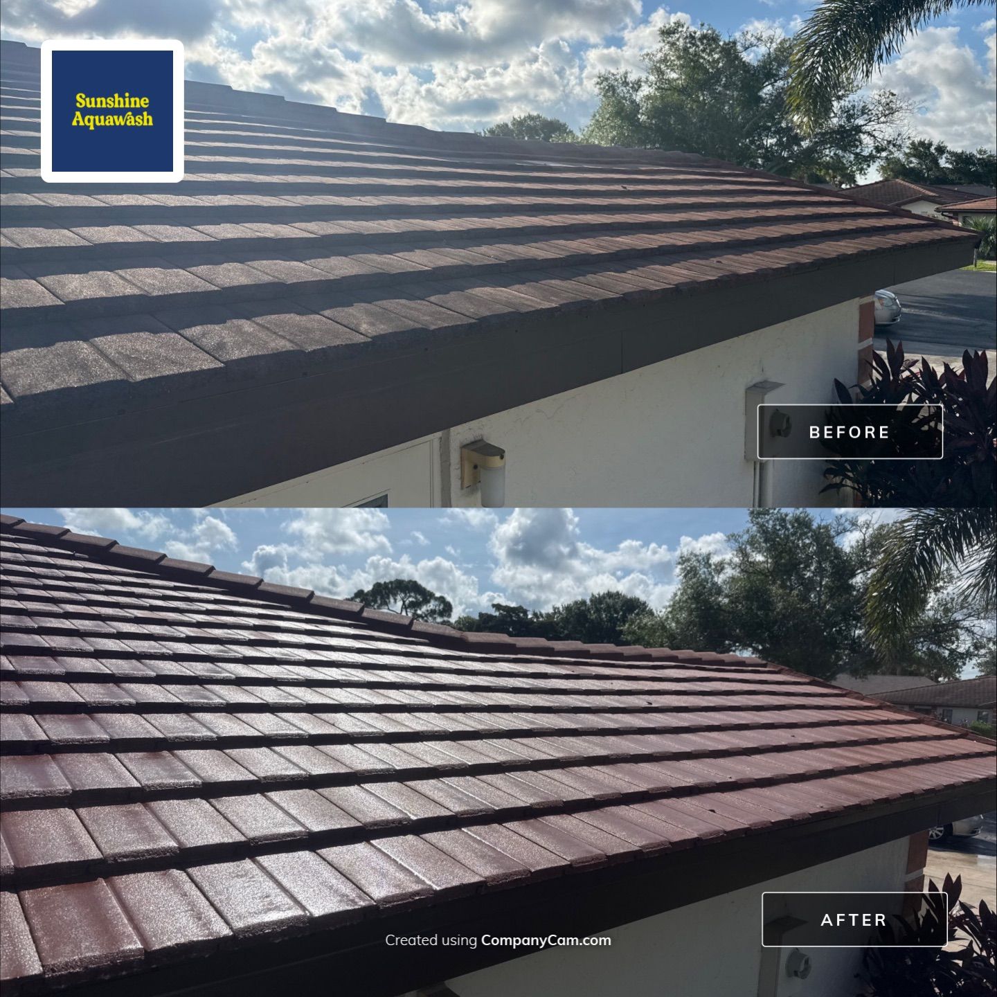Tile Roof, Driveway & Patio Cleaning – Vivienda at Bradenton I by Sunshine AquaWash
