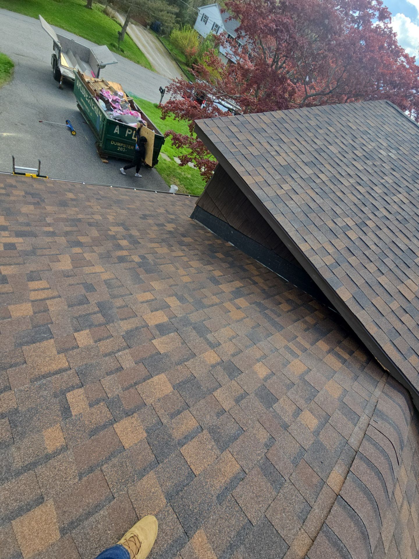 Residential Roof Replacement and Plywood Sheathing Repair in Torrington by A Plus Exterior