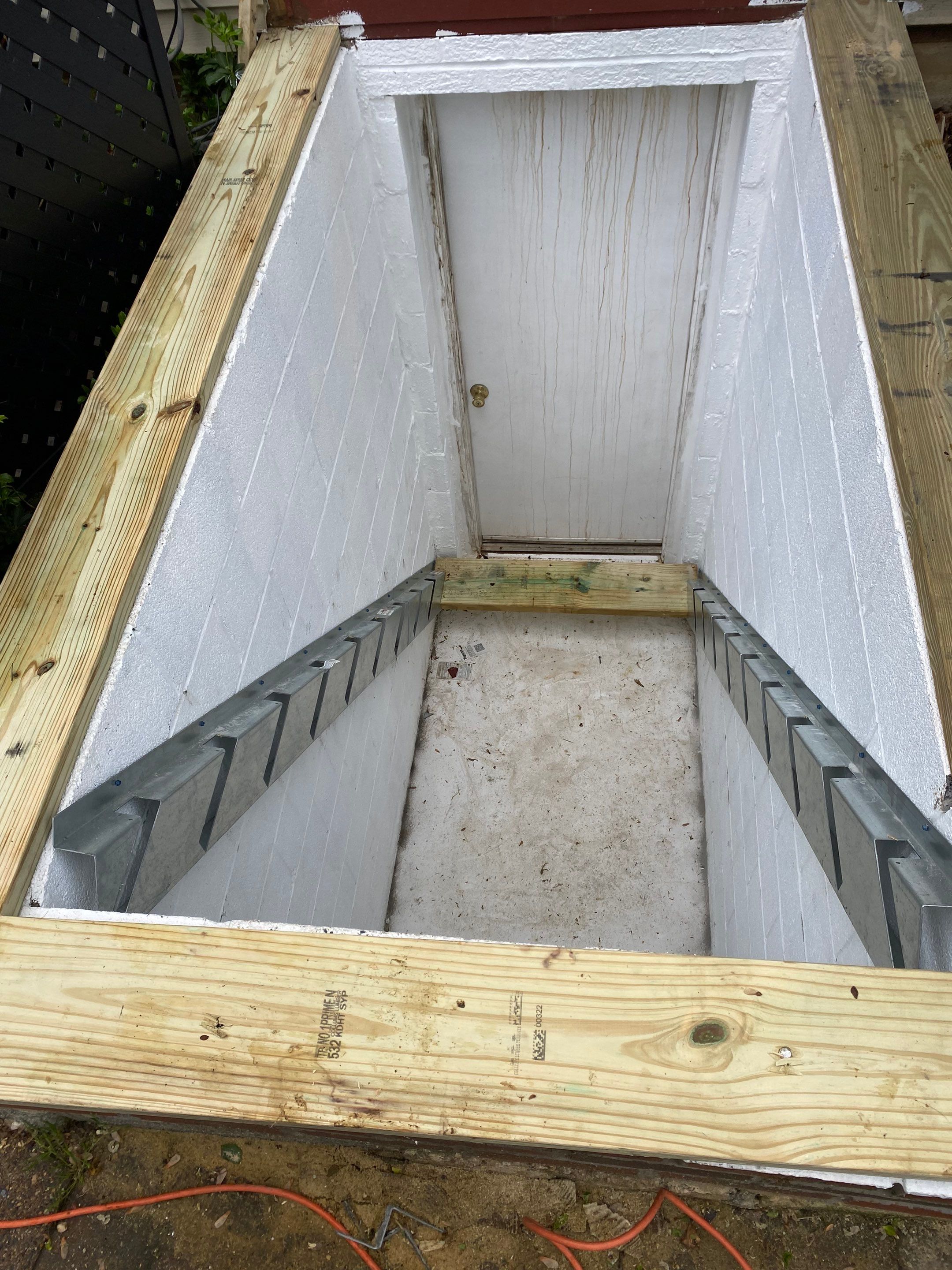 New Bilco doors to basement & new front porch posts by The Smet Companies, LLC