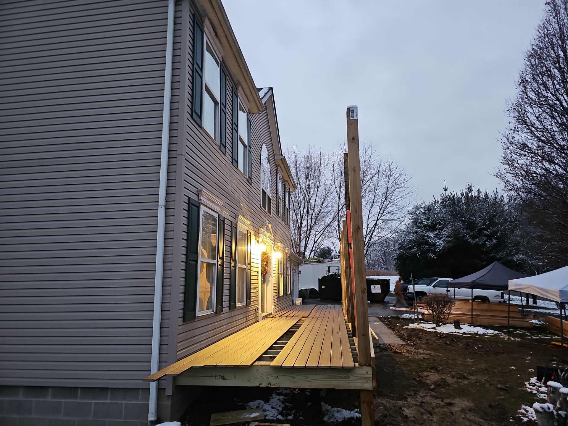 Porch by Cousins Roofing Siding & Decks