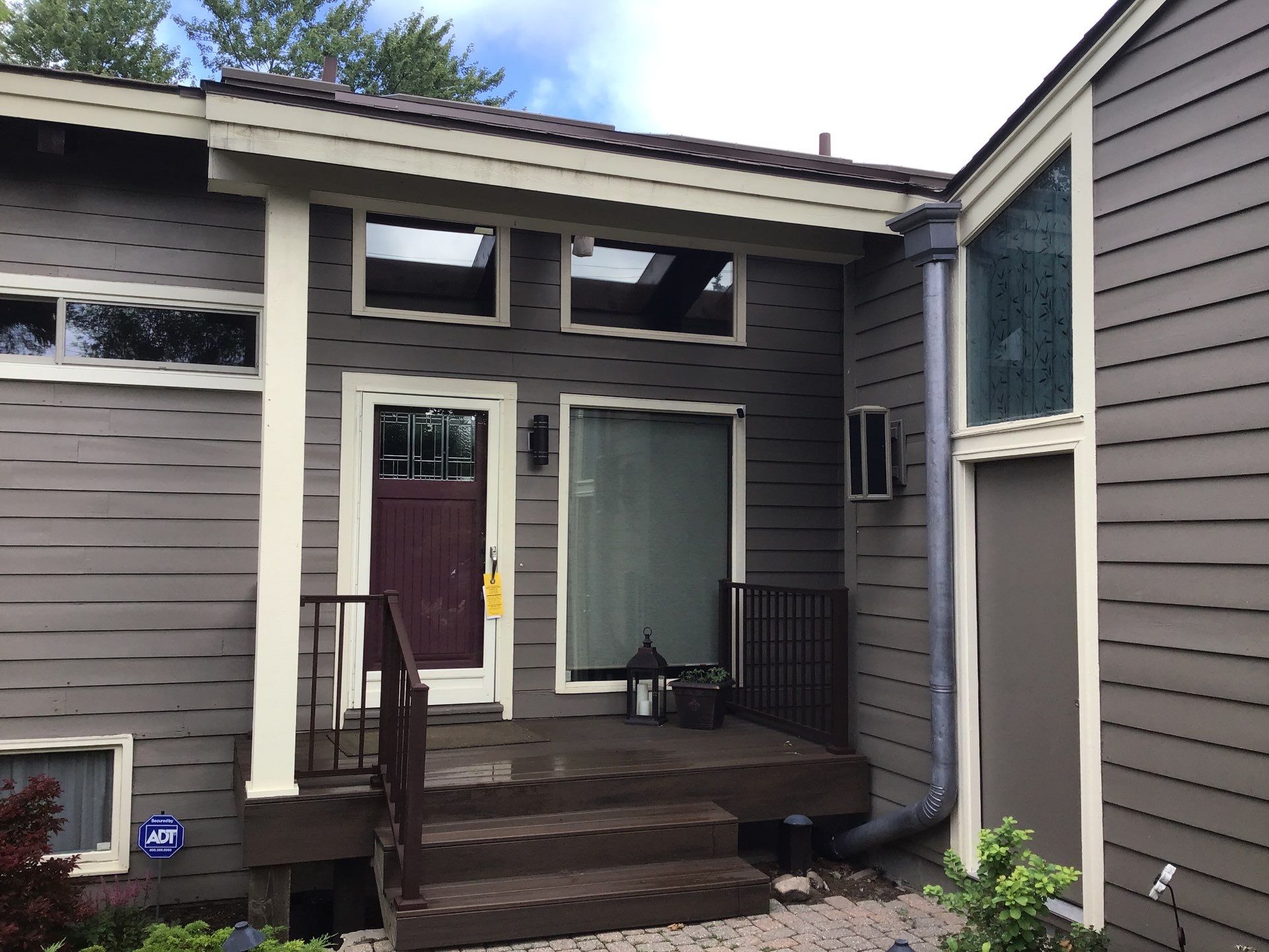 Velux Skylights, GAF Roofing, Front Porch Overhang by Northwest Construction 