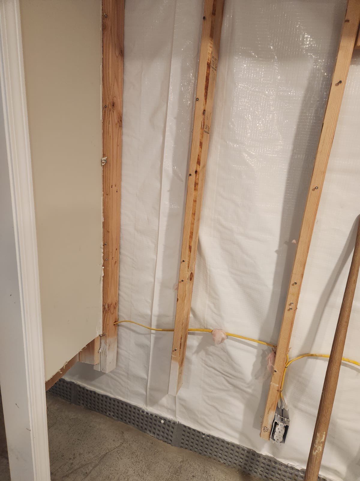 Interior French Drain & Wall Vapor Barrier Boonton NJ by Pure Service Pro, LLC 
