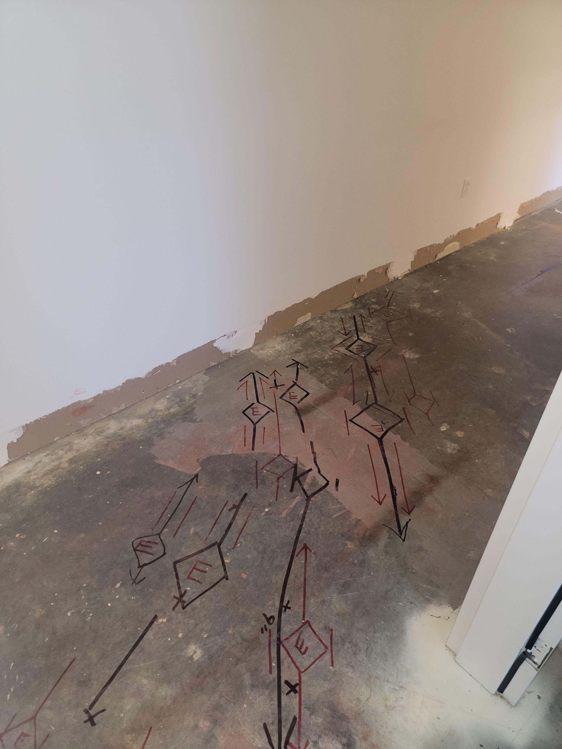 Concrete Scanning for new sewer line install by Alsip Locating Service, LLC