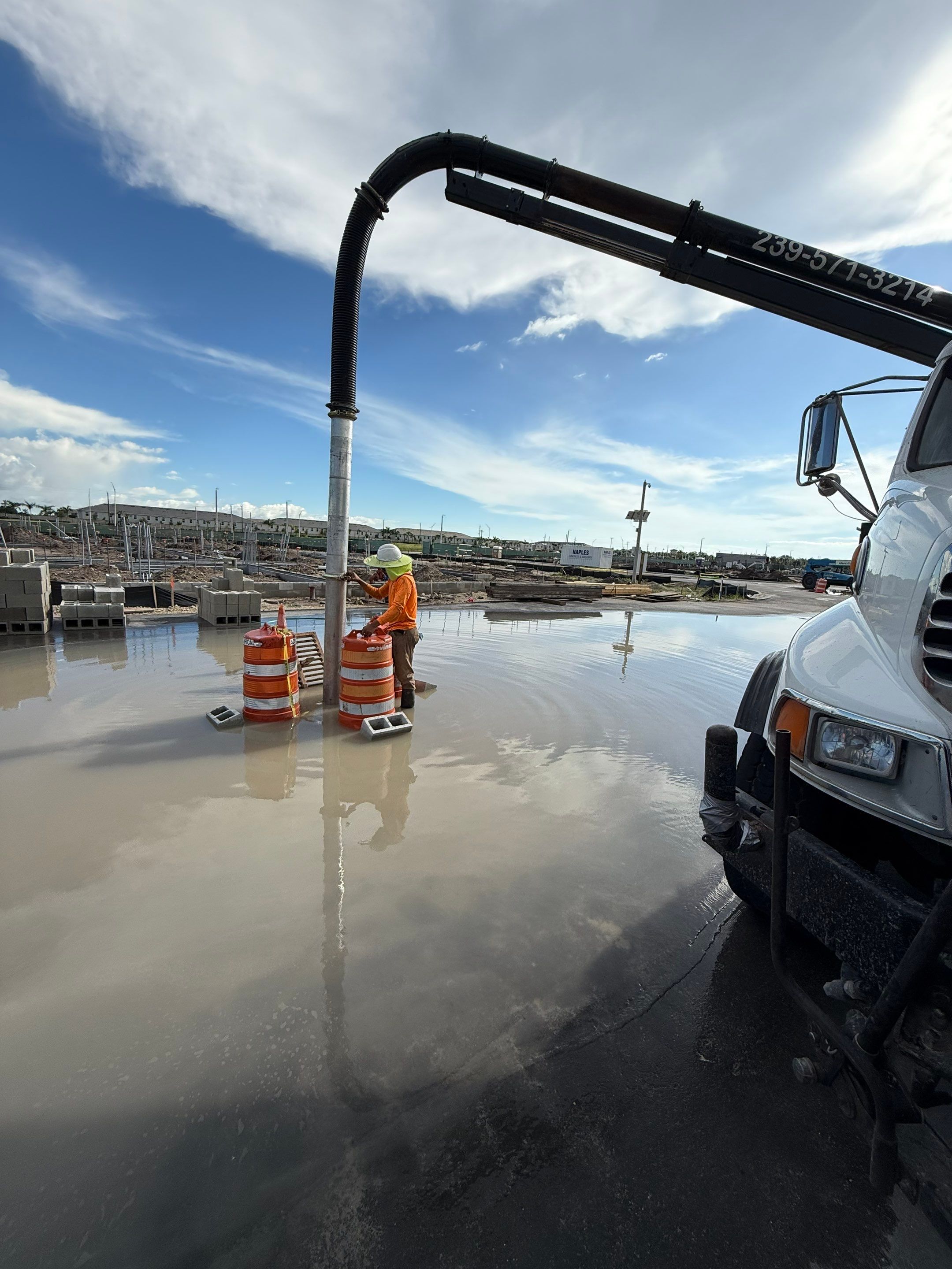 Cleaning Clogged Construction Site Catch Basins by APS Power & Water
