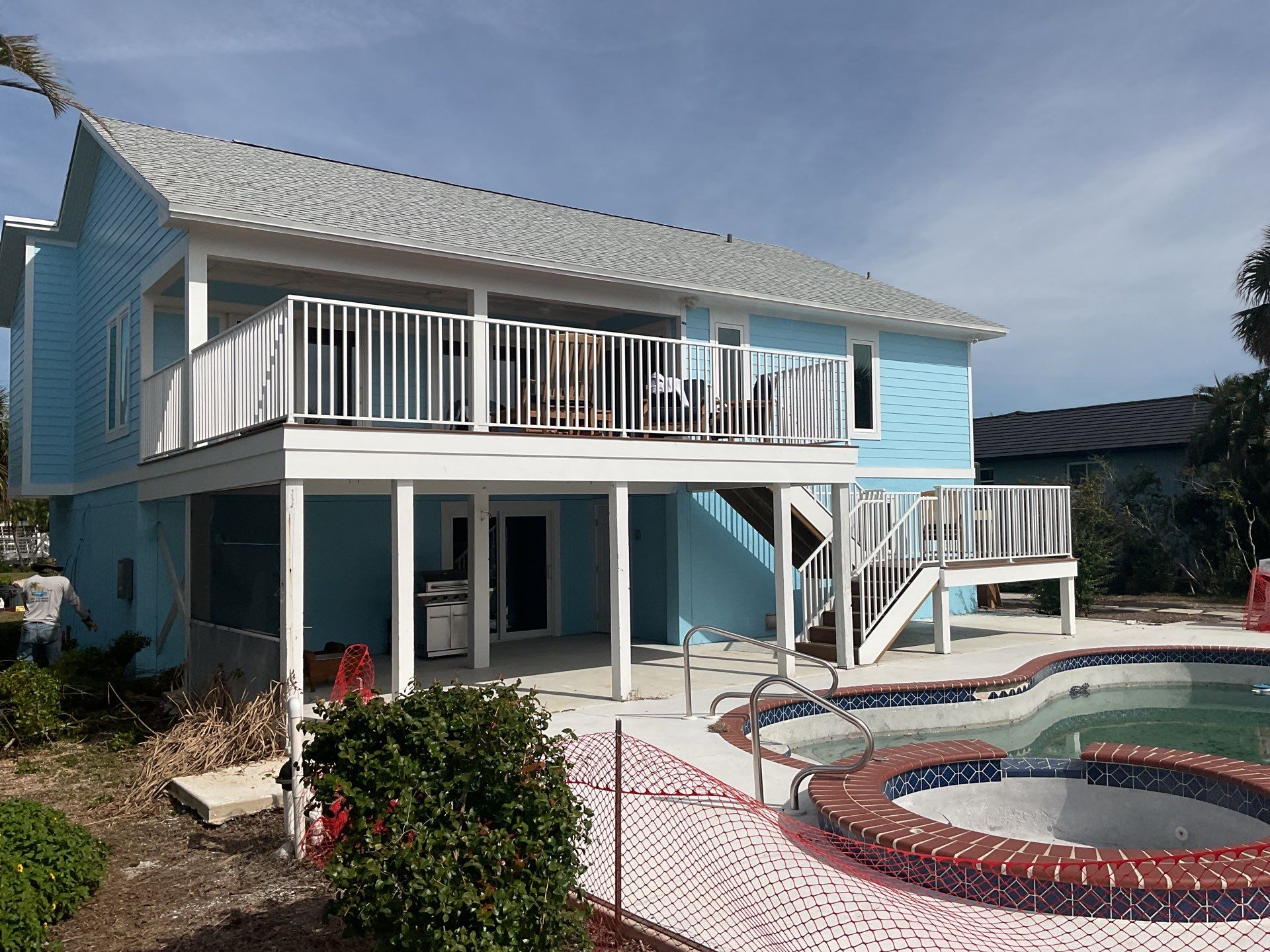 3X4 Elbow Downspouts in Sanibel FL by Gutter Professors