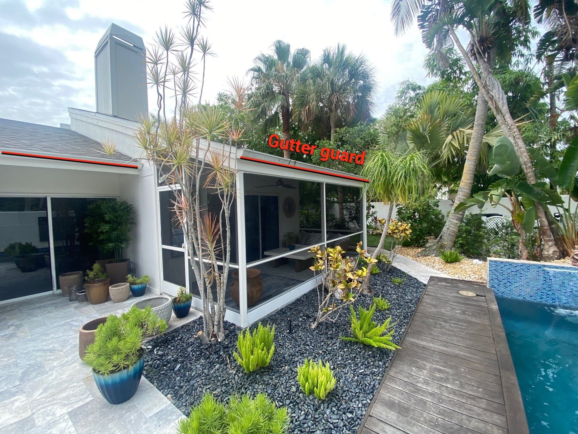Gutter Guard System Gutters in Sarasota FL by Gutter Professors