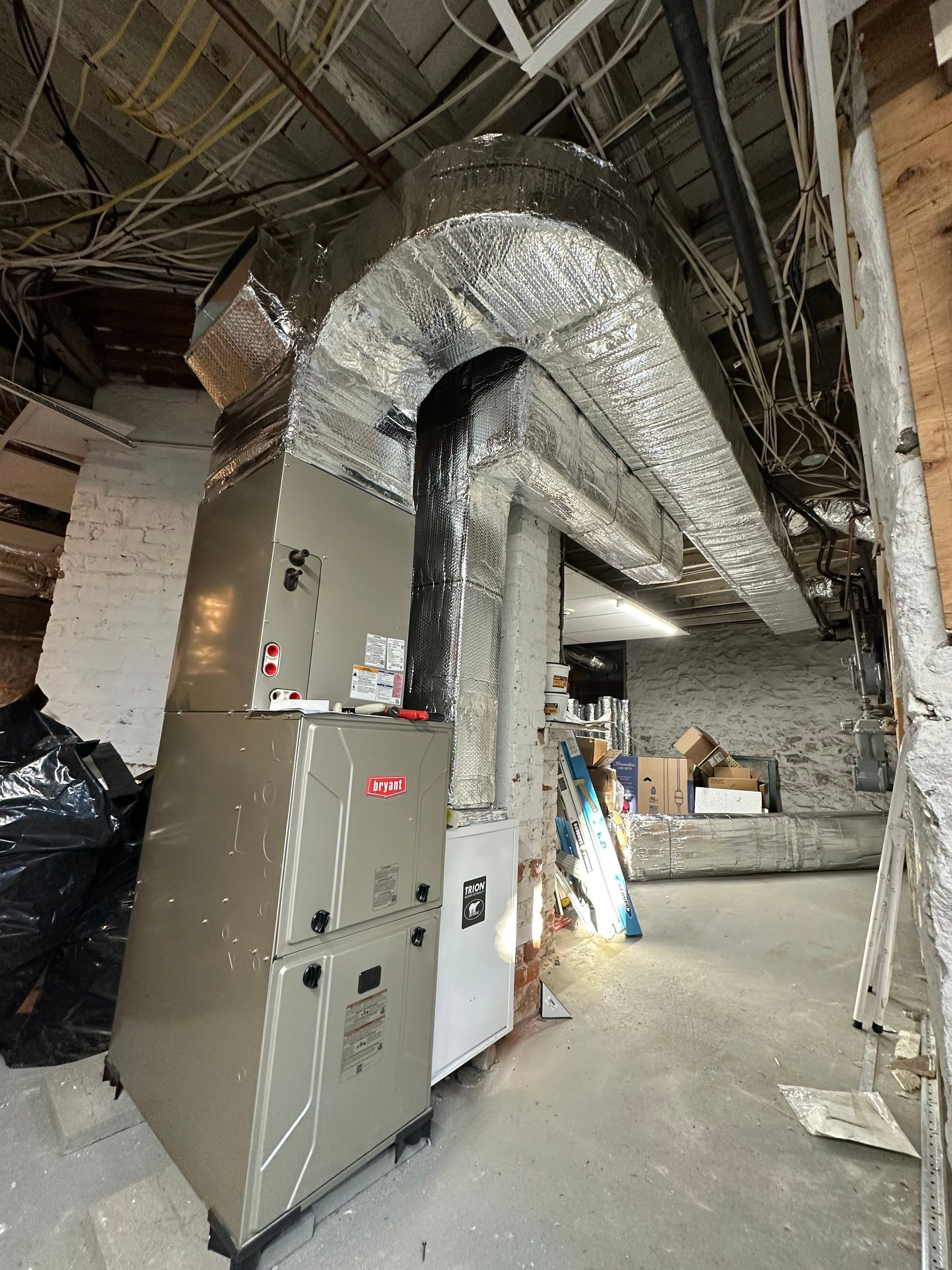 Bryant Evolution Furnace Upgrade with Heat Pump using Ducted by Ocean State Air Solutions