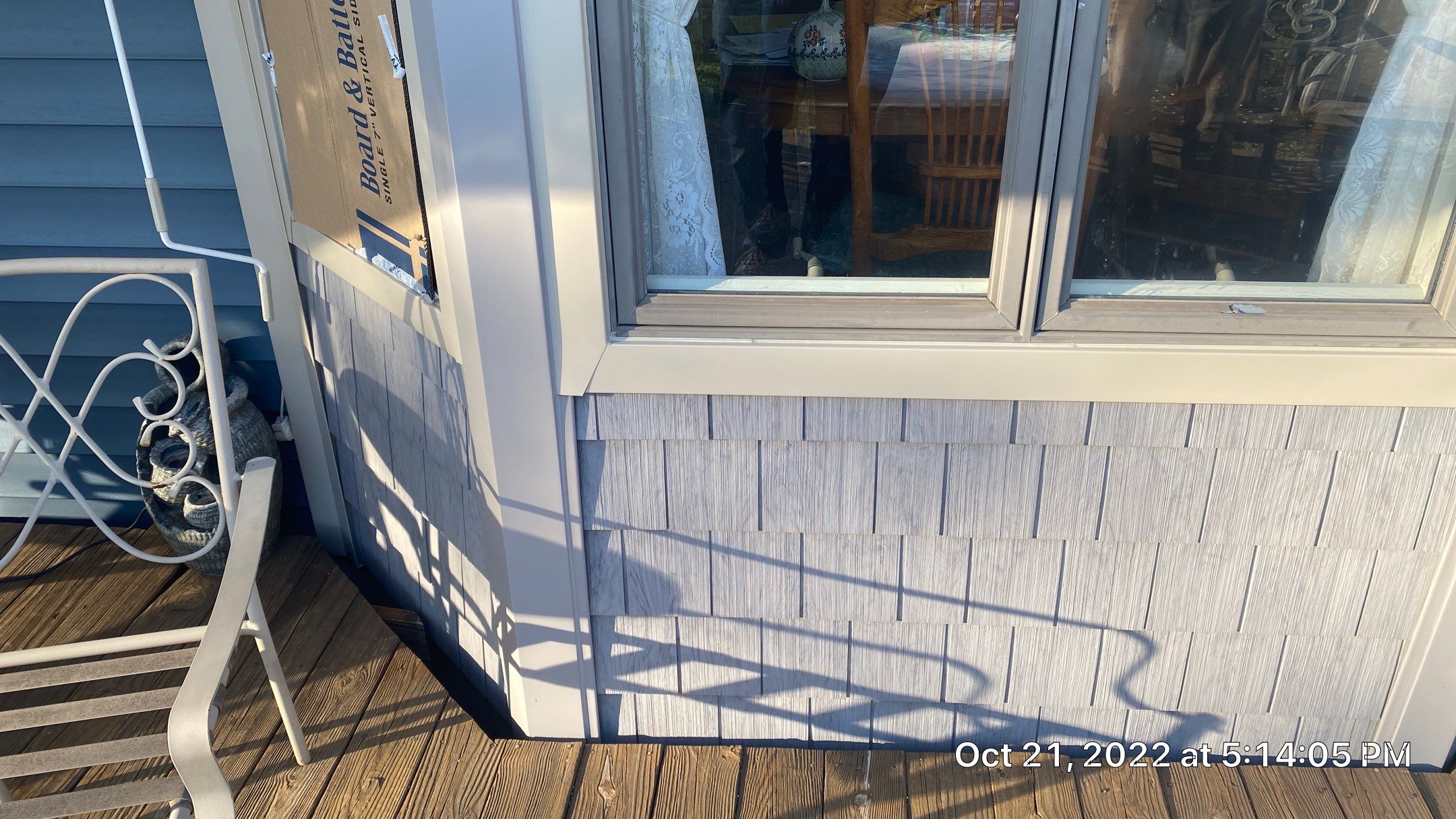 CertainTeed Monogram D5 Pacific Blue + Cedar Impression Shake Driftwood Blend & Pacific Blue + CertainTeed Board & Batten Pacific Blue by 180 Contractors