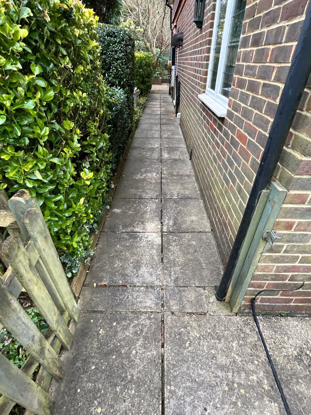Patio Clean using 18inch Whirlaway FSC by Ges Exterior Cleaning ltd