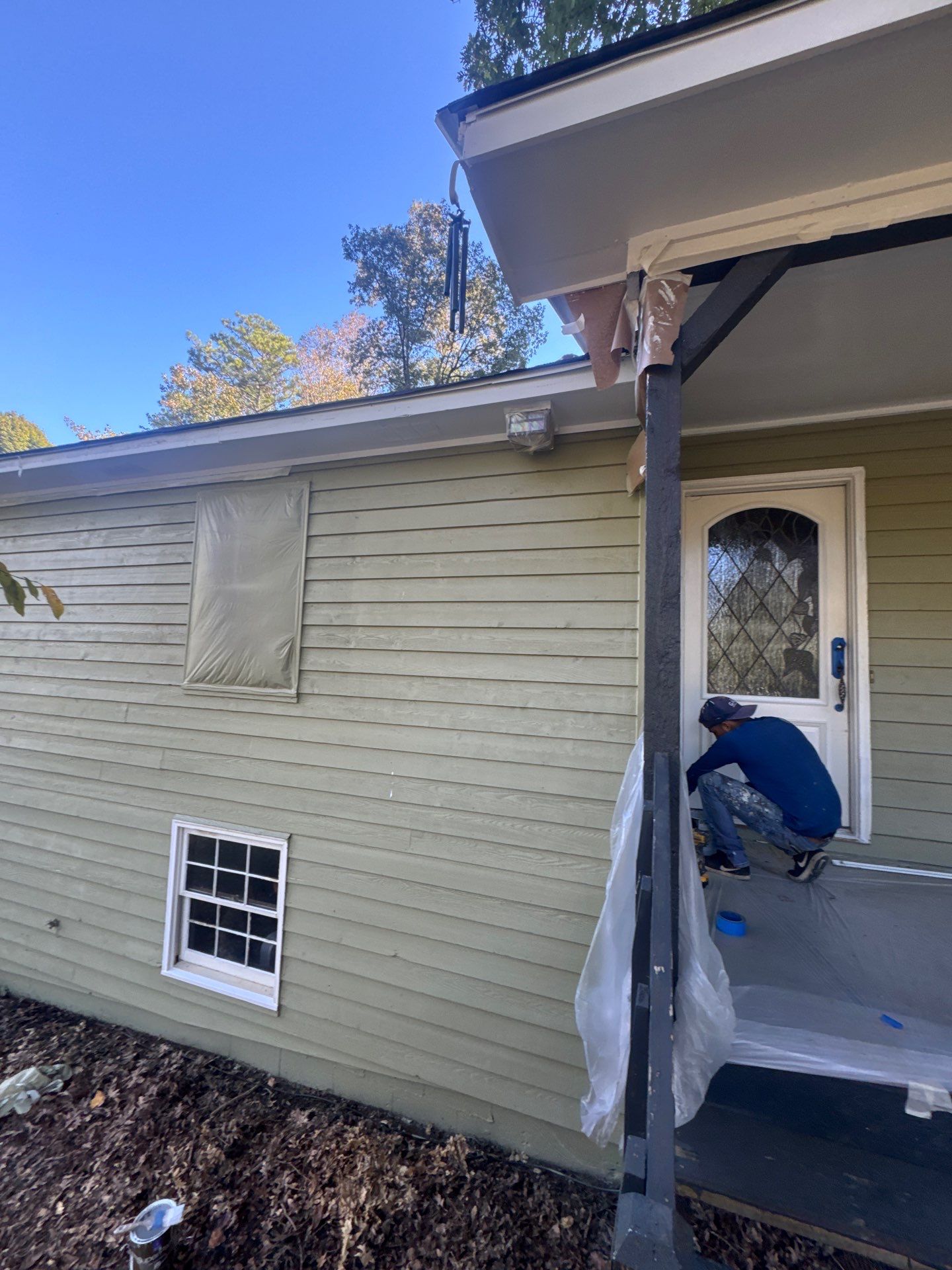 Exterior Painting using Sherwin Williams WoodScapes  by Nelson Exteriors 