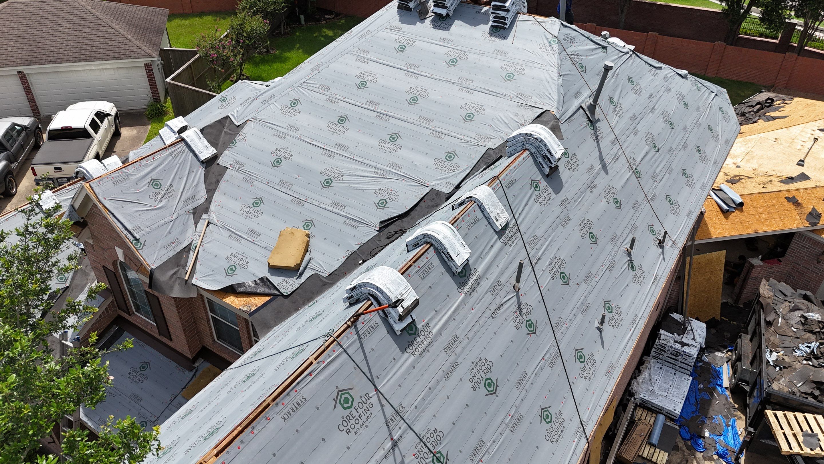 Residential Roofing Installation using IKO Nordic in Cypress by Core Four Roofing