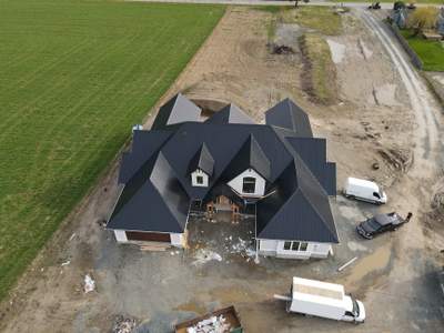Residential Roofing Installation using 12" Prolok metal