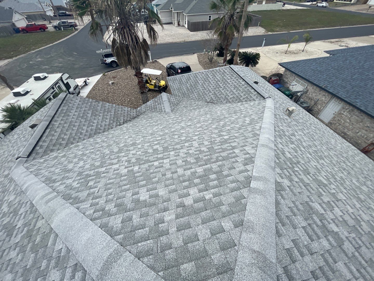 Residential Roofing Repair using Galvanized Chimney Cap & Chase by Lighthouse Roofing
