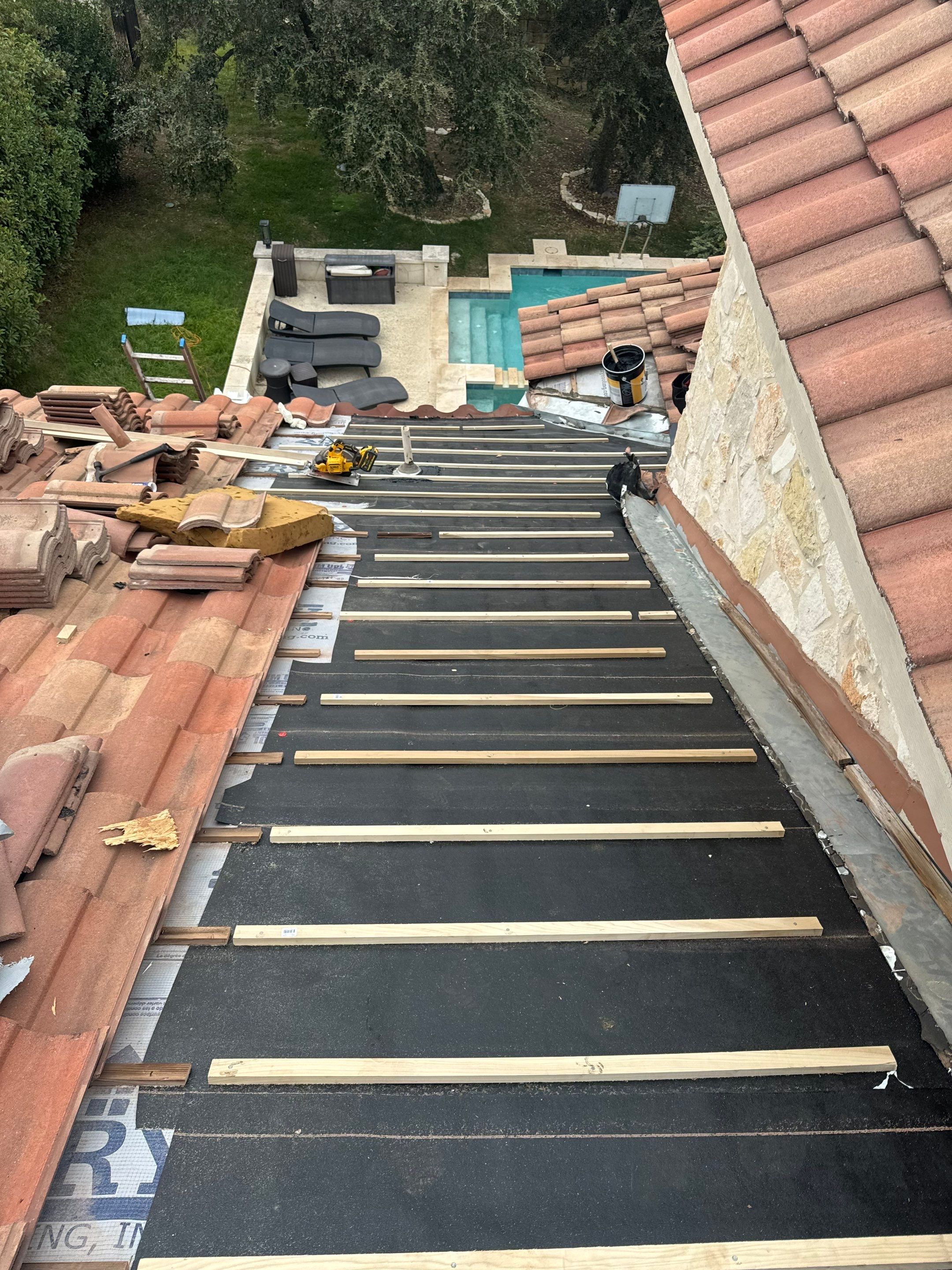 Tile Roof Repair  using Concrete S Tile by Premier Roofing and Contracting