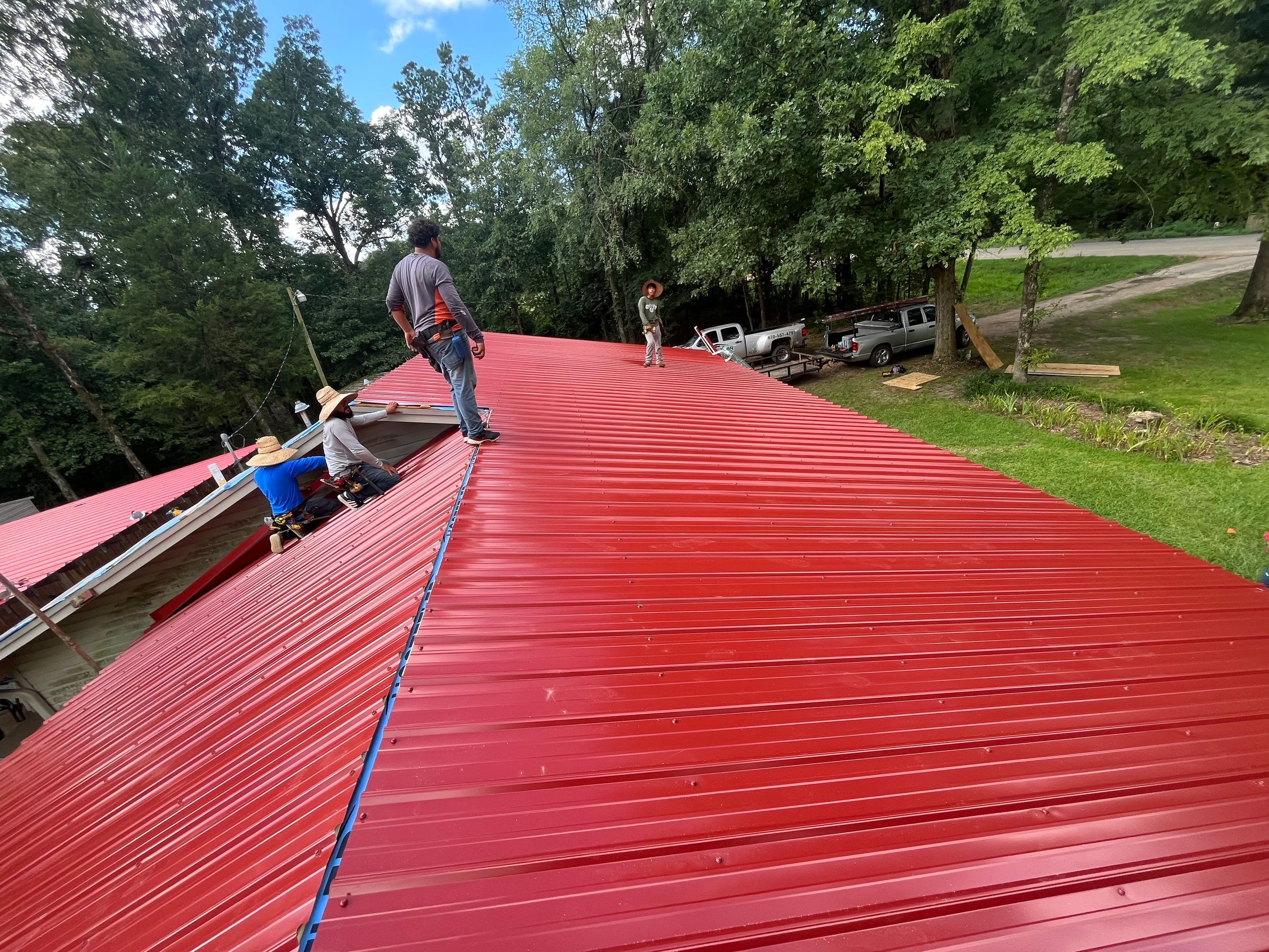 Residential Metal Roof Replacement using Reed's Metals by Hostetler Roofing