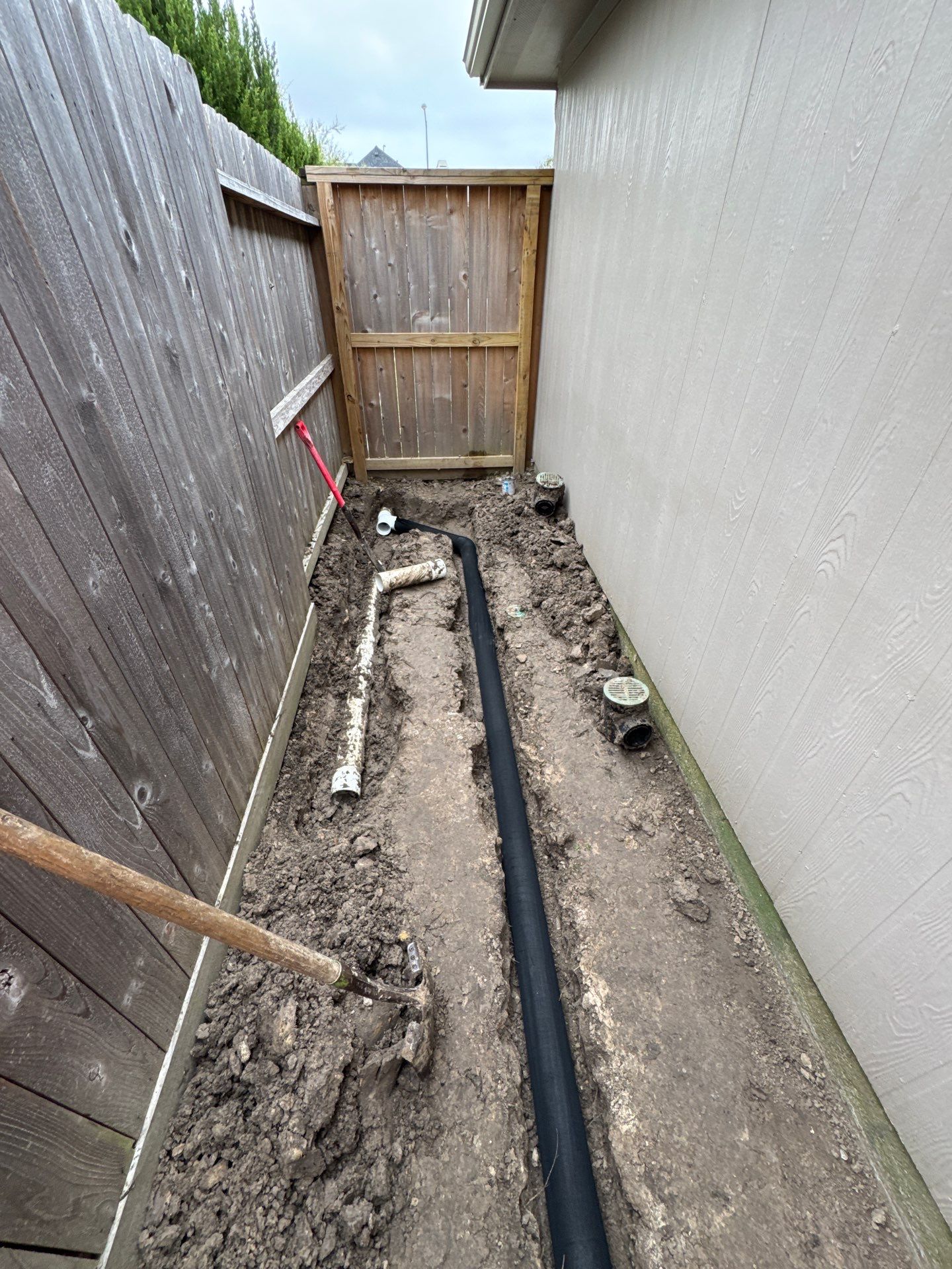 🌟 Steven’s Garage & Backyard Drainage Makeover by Texas Urban Elements
