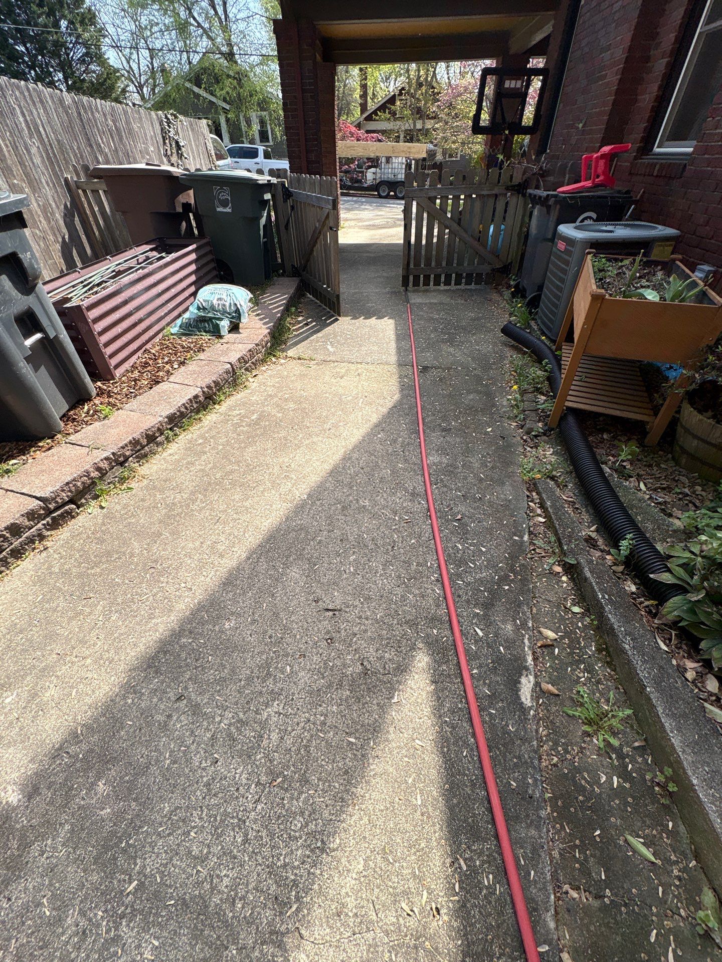 Patio pressure washing and residential driveway surface cleaning