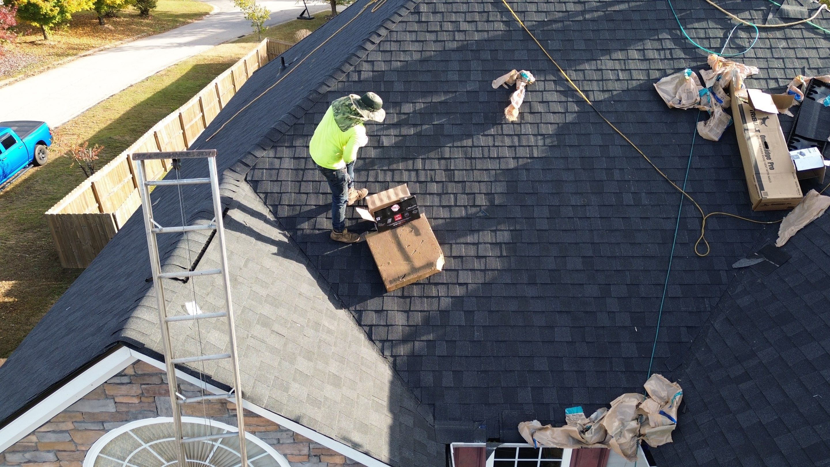 Roof replacement by hail damage by Just Brilliant Restoration JBR