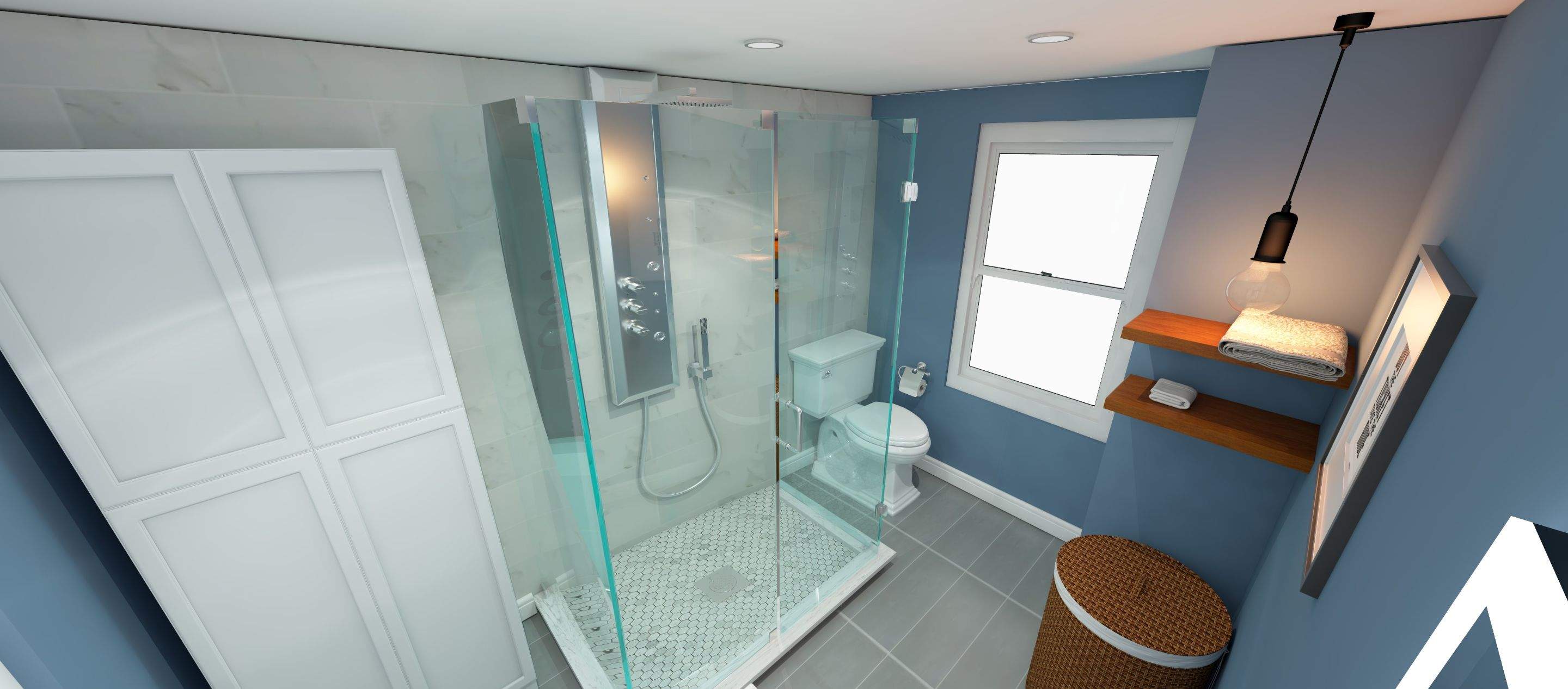 Bathroom Remodel using Tile by Home Concepts Construction