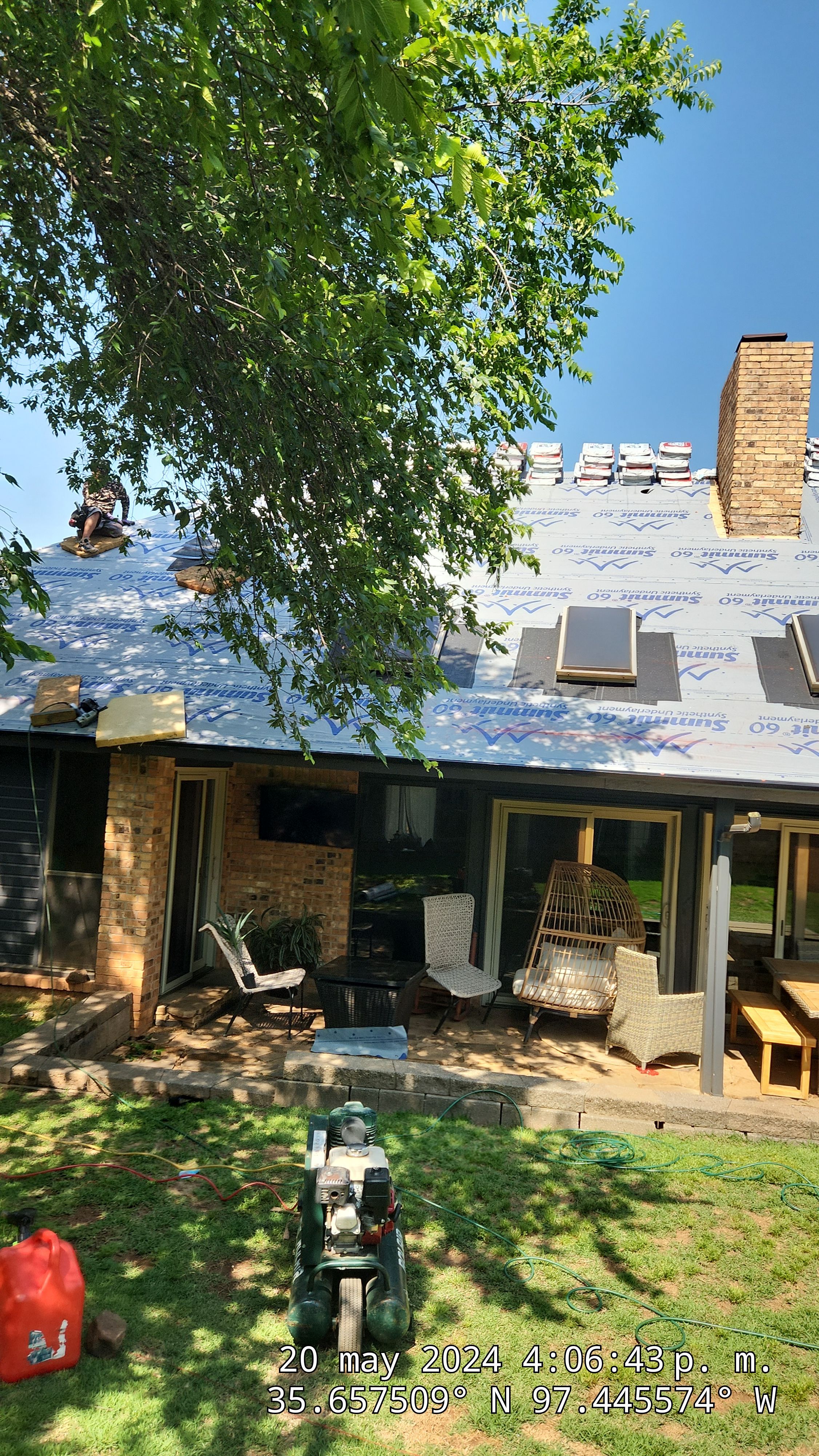 Residential Roofing Installation using Atlas by Castillo Roofing