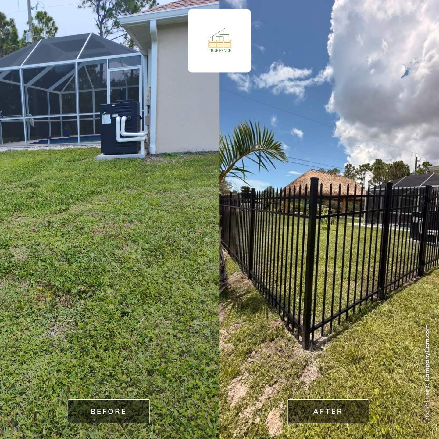 Black Aluminum Spear Top Picket Fence Installation in Englewood by True Fence LLC