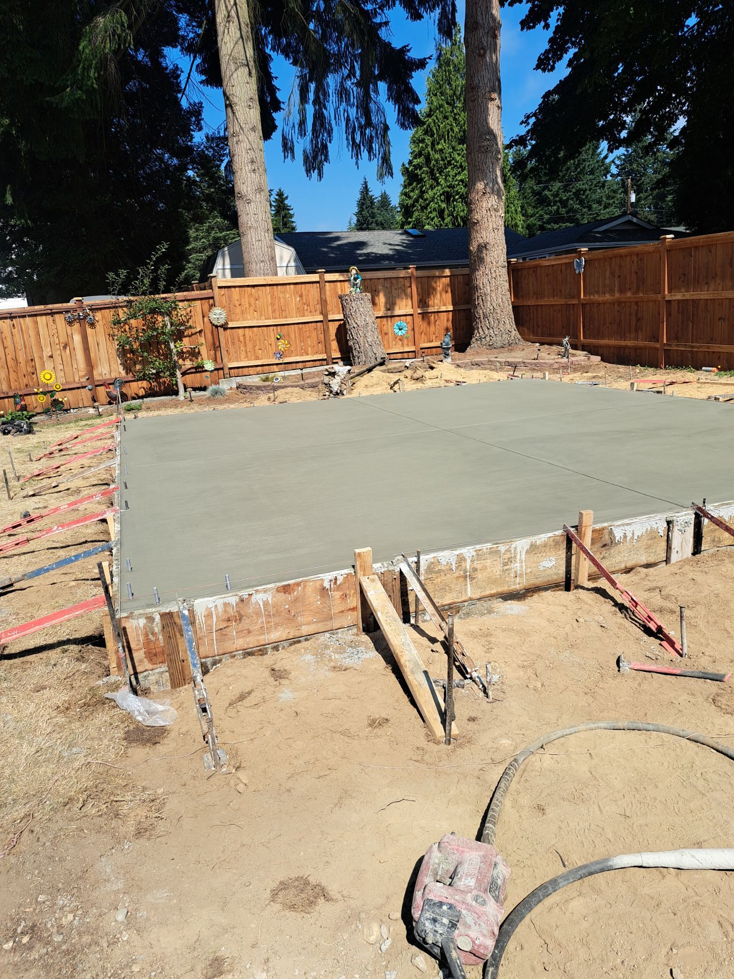 Backyard Concrete Slab Installation | Everett  by Jireh Asphalt & Concrete Inc 