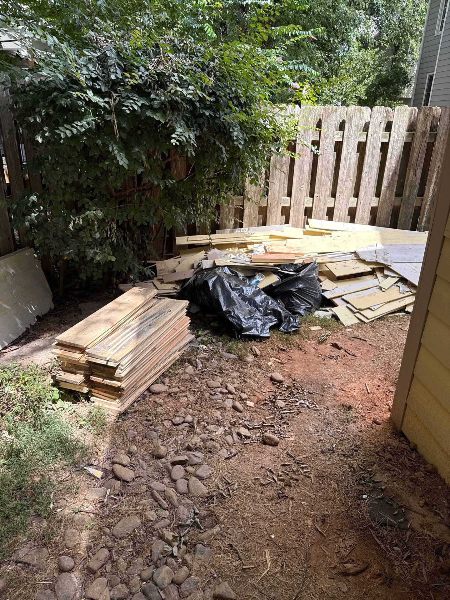 Project in Charlotte by Badger Hauling