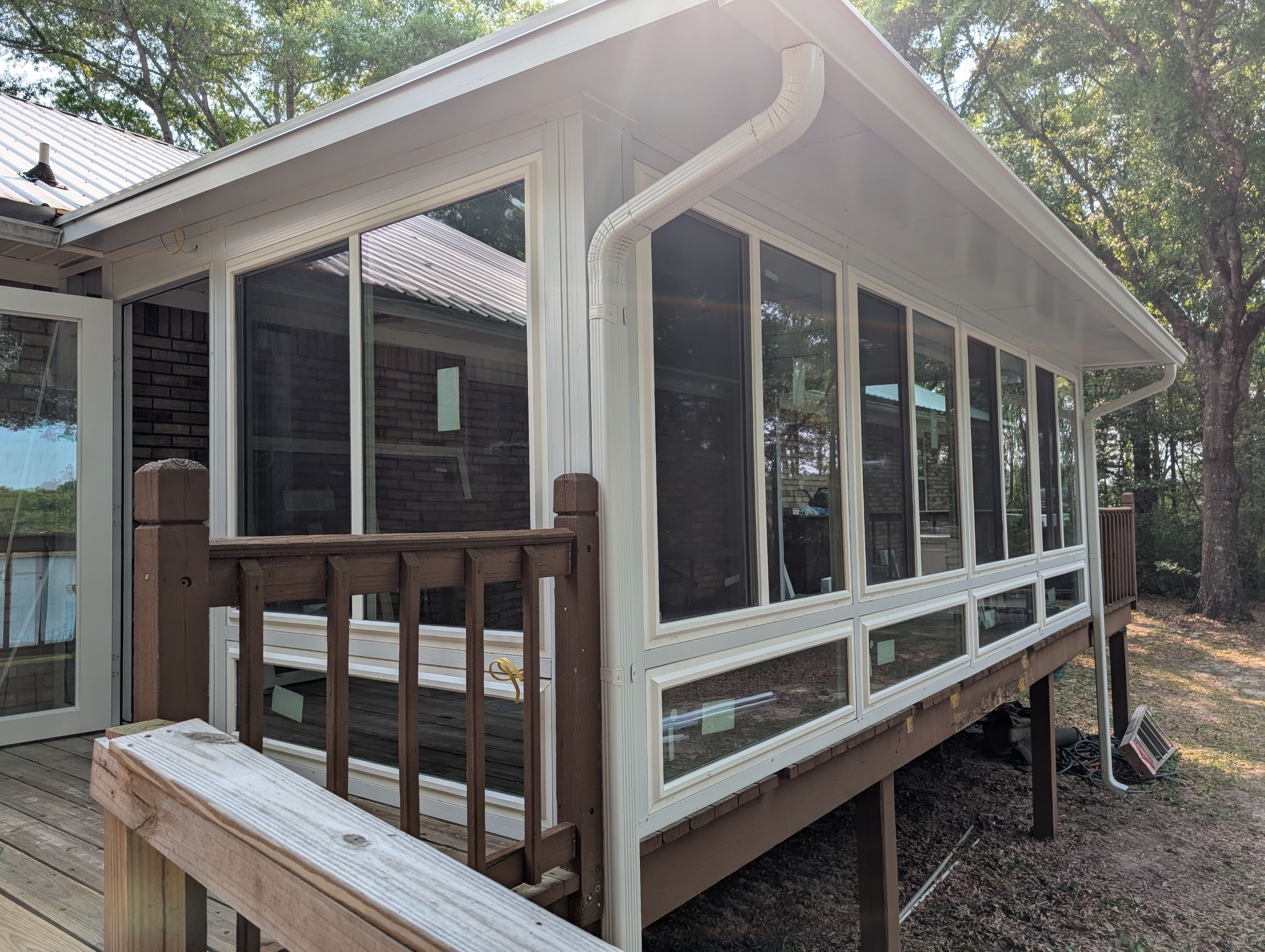 Glass Room using Colorbeam Framing System by Titan Sunrooms