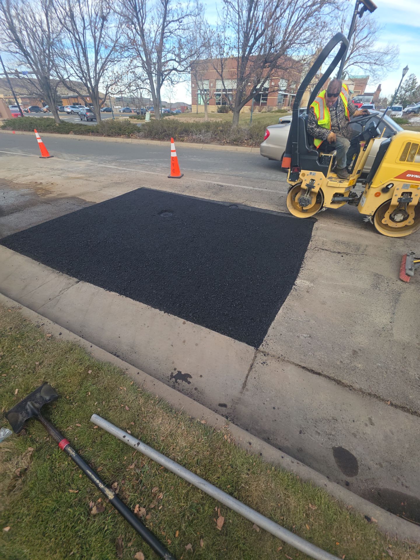 Asphalt Patching for underground project Colorado Mills by DMH Site Services