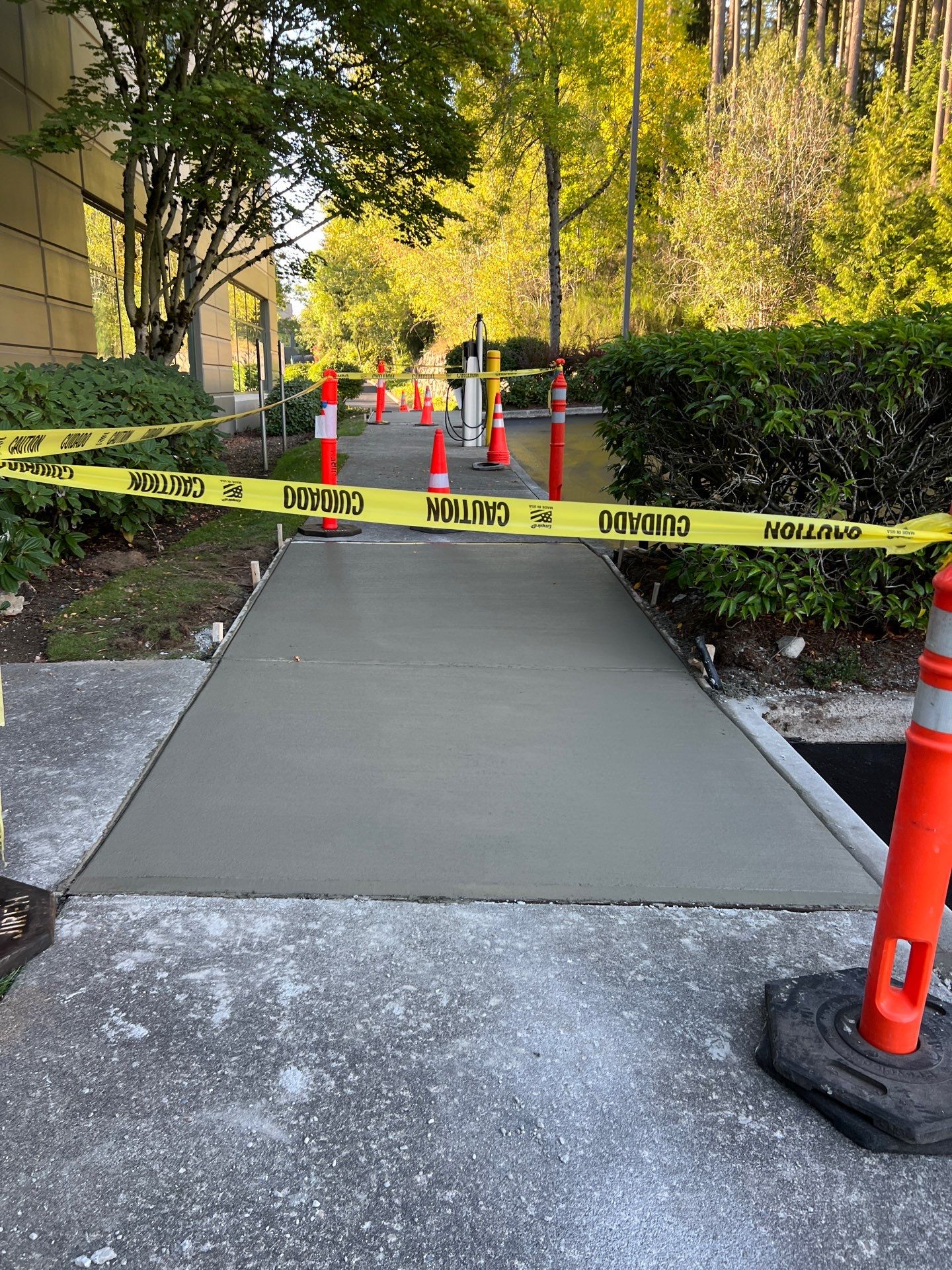 Kidder Matthews | Parking Lot Sealcoating & Striping with Concrete Curb & Patch Repairs  by Jireh Asphalt & Concrete Inc 