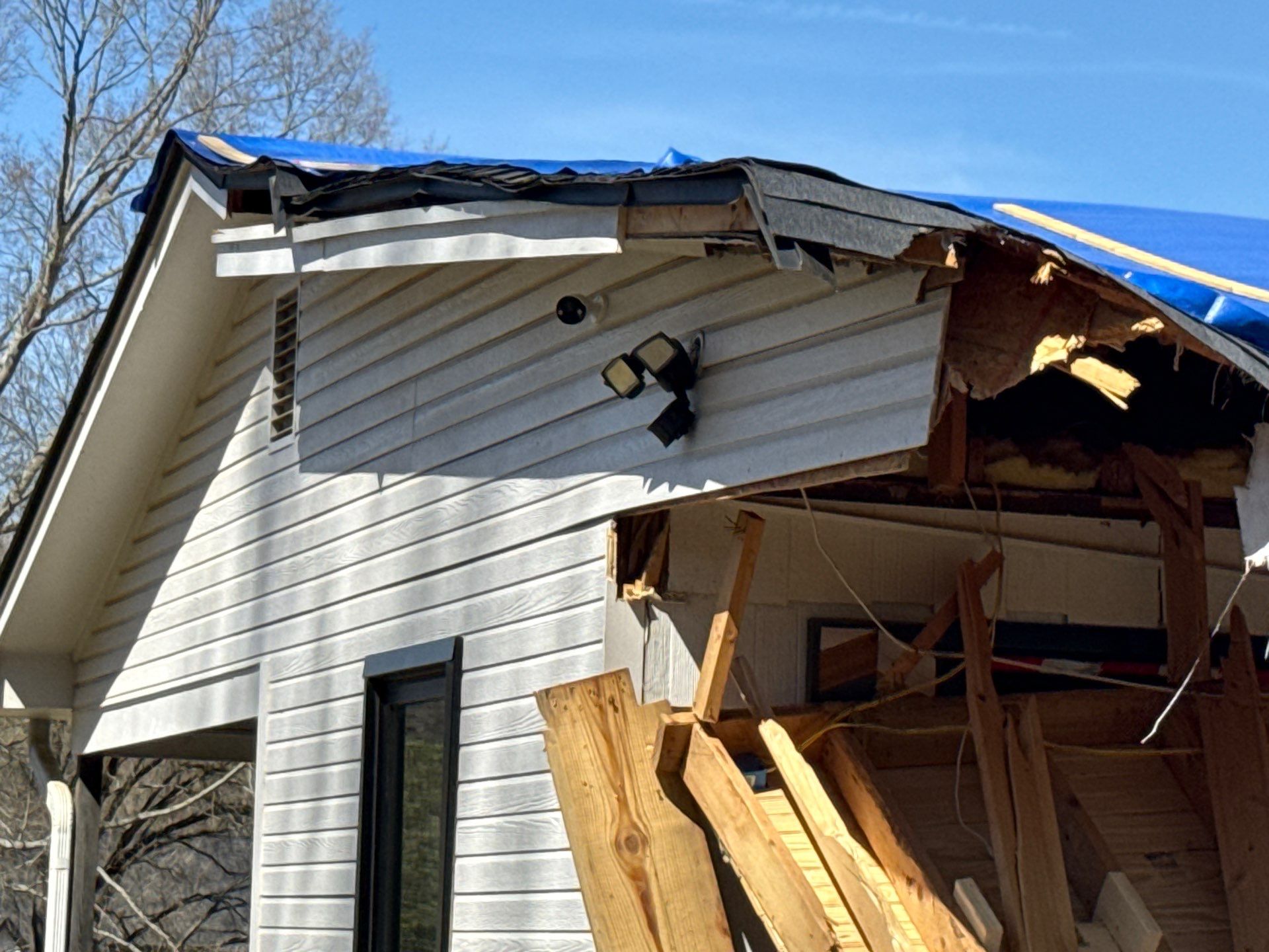 Structural Roof Restoration and Porch Repair in Hernando MS by Revival Roofing Services