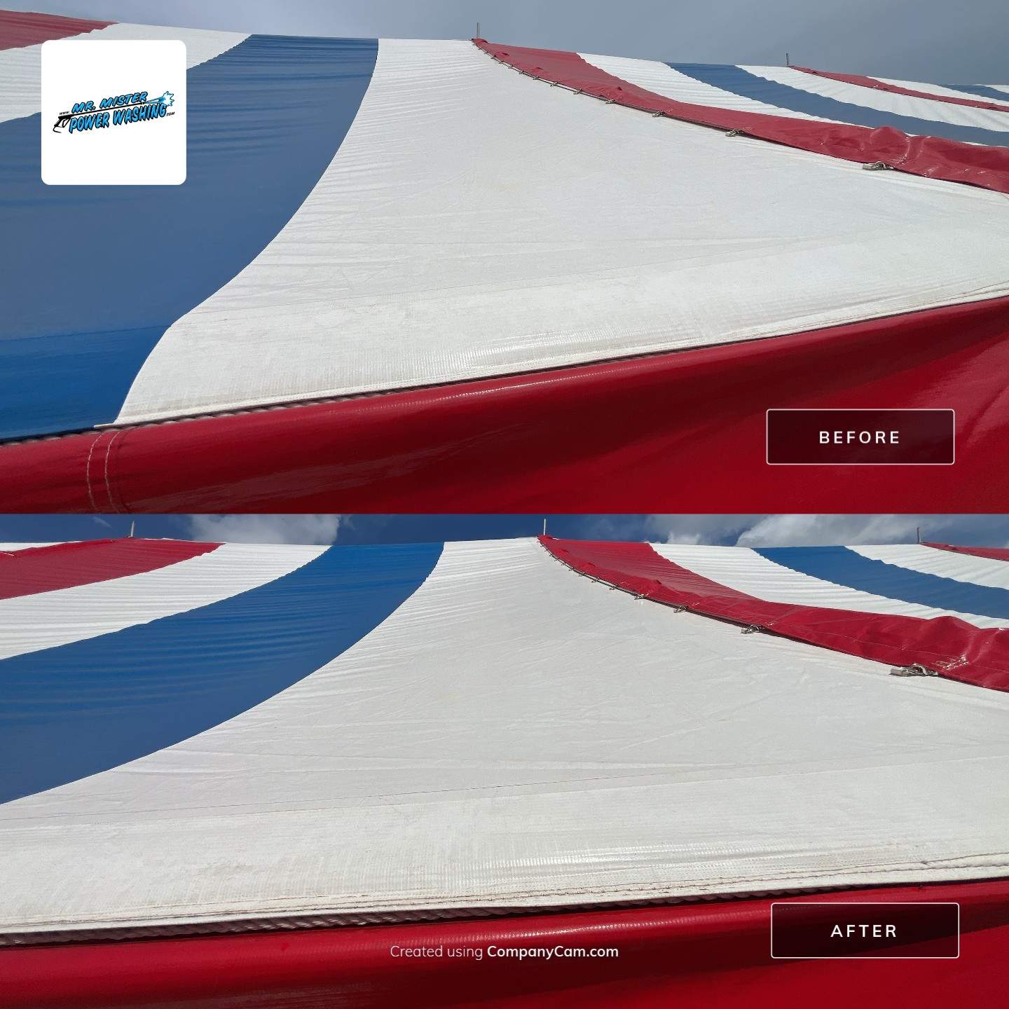 Martins Fireworks Tents by Mr. Mister Power Washing