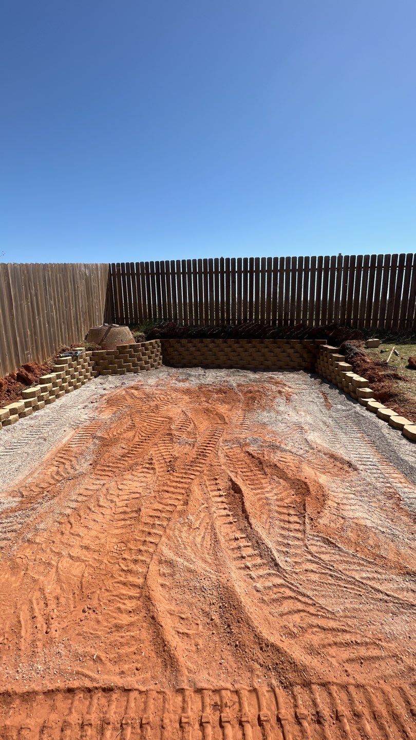 Retaining wall / Playground by Clays Services Inc