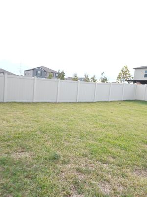 Sun City Center, FL Install 6 ft. tall Tan Vinyl Privacy Fence