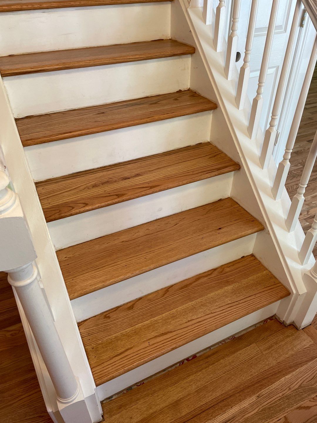 Red oak floor refinishing by Accent Custom Floors