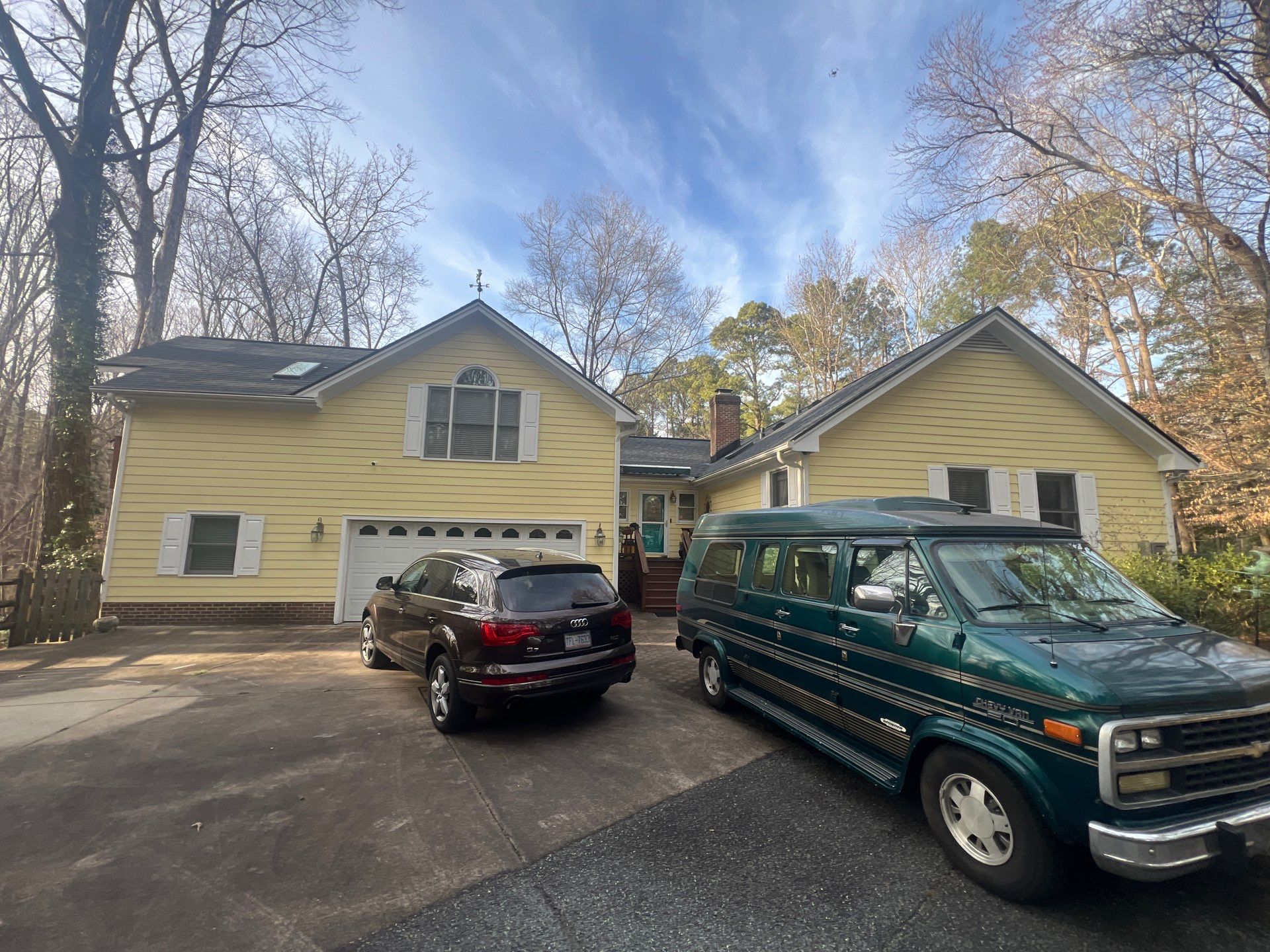 Residential Roof and Skylight Replacement in Wake Forest, North Carolina by Five Oaks Roofing Plus
