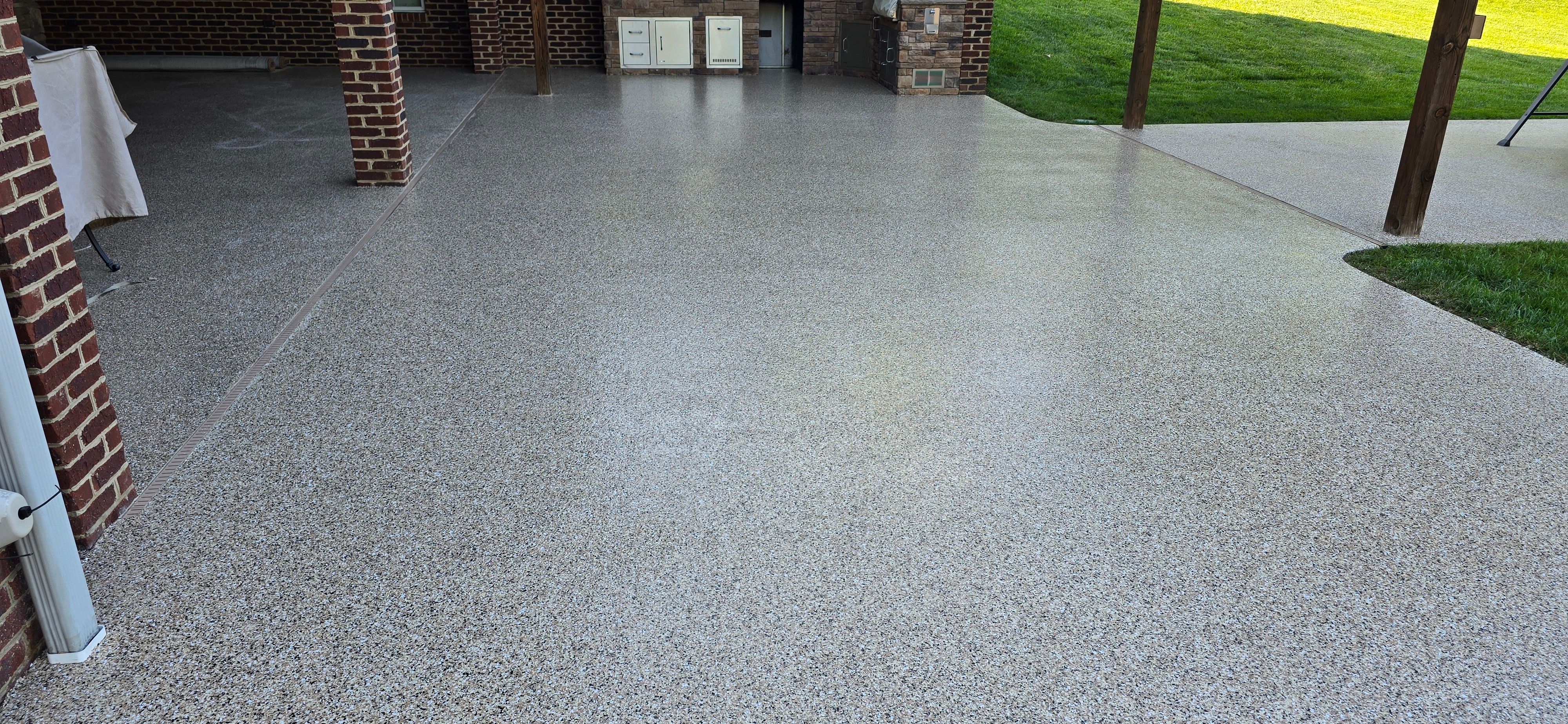 Back Patio using Saddletan by Elite Floor Solutions