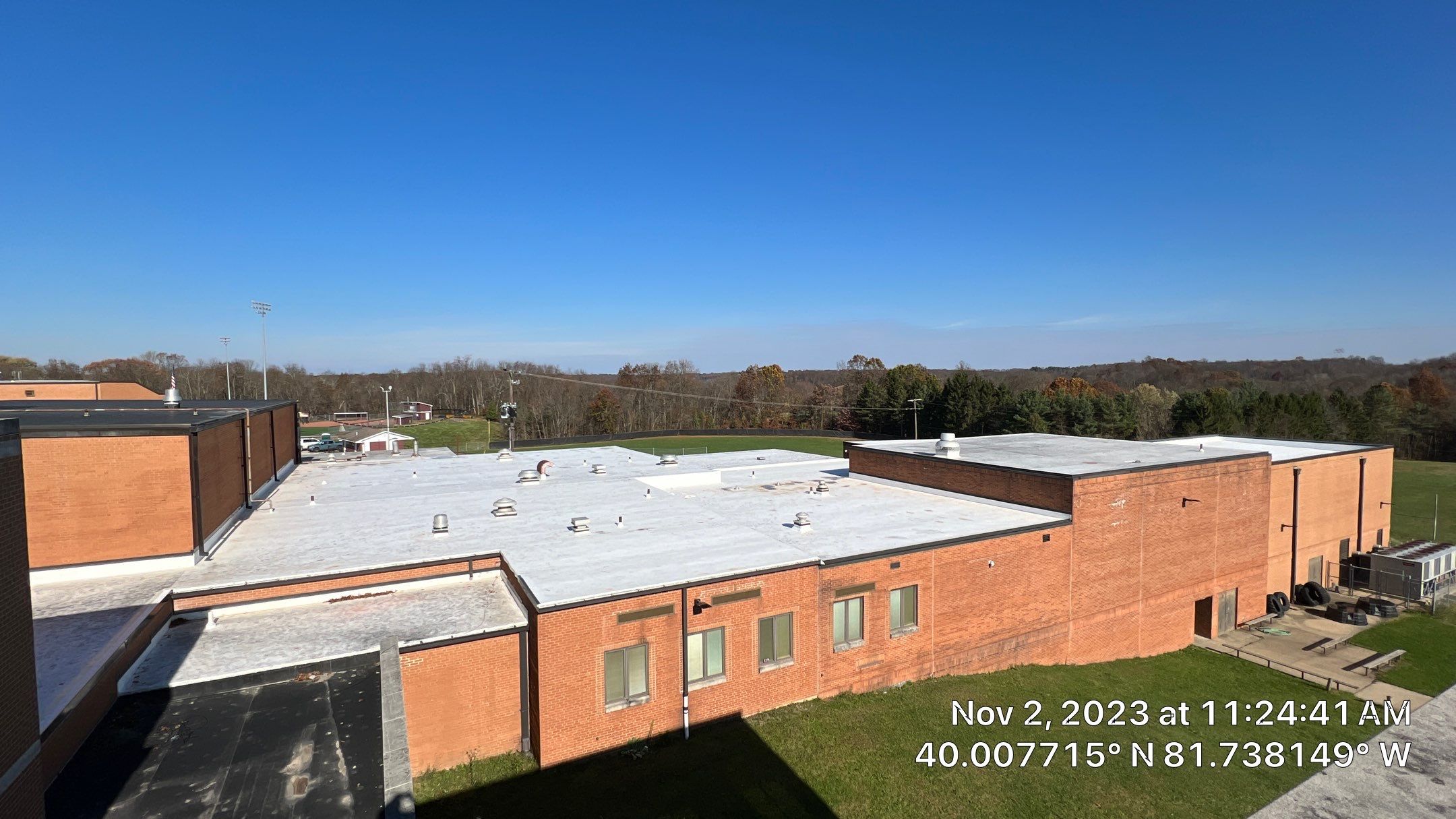 John Glenn High school Roof Install by Gold Star Roofing LLC 