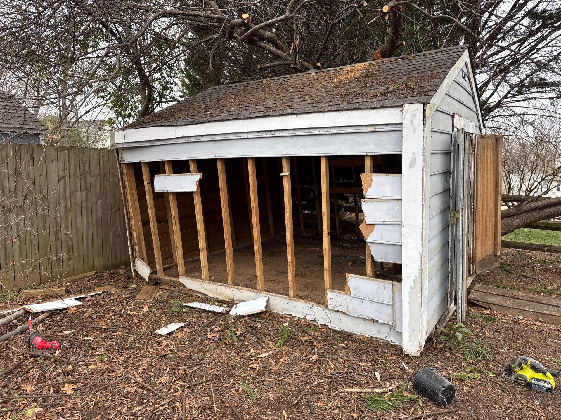 Project in Matthews by Badger Hauling