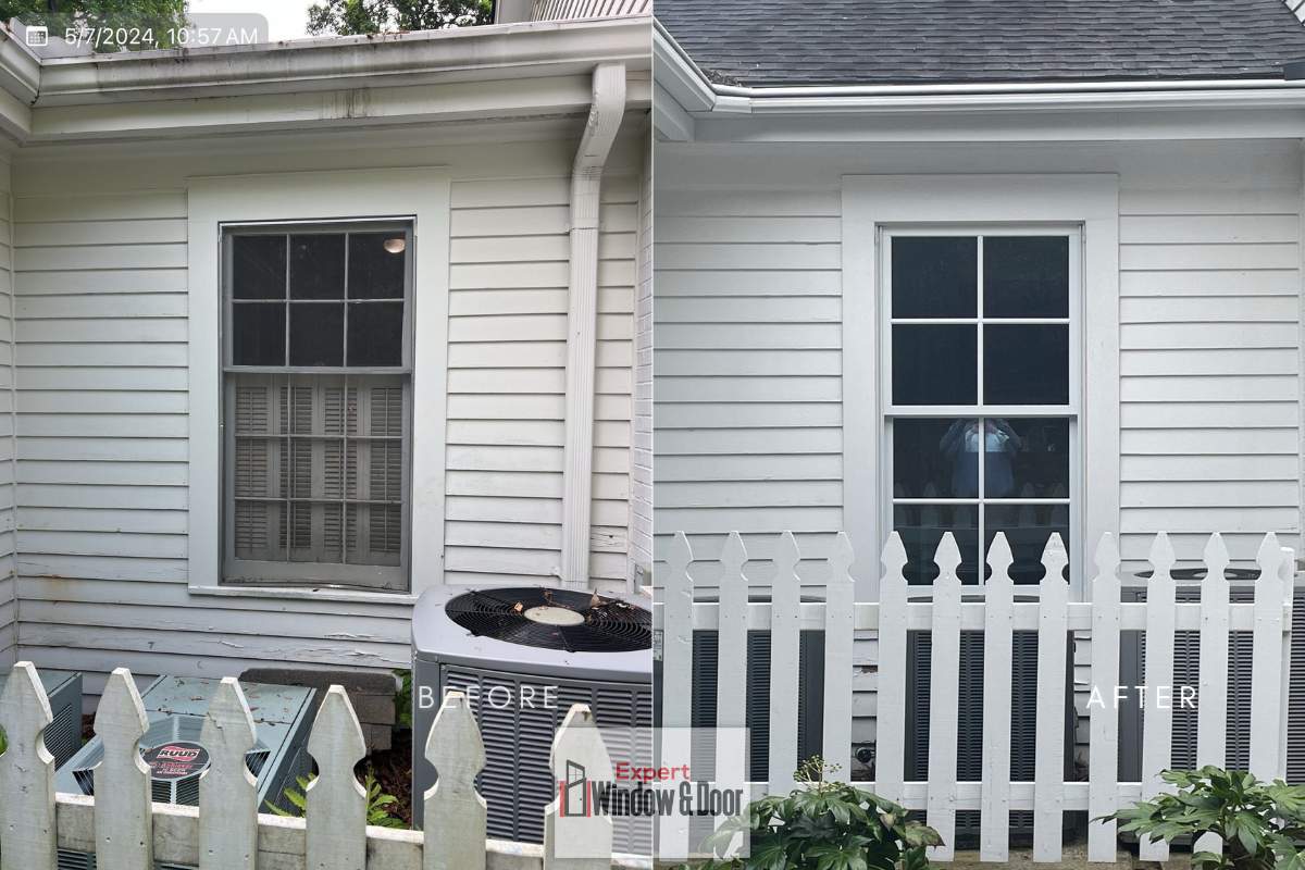 Gainsville Home Window Replacement with Modern Black Frames by Expert window & Door