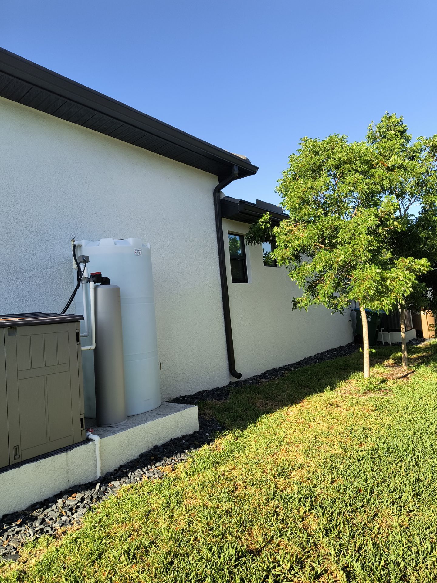 Dark Bronze 7-Inch Gutter Installation in Cape Coral FL by Gutter Professors