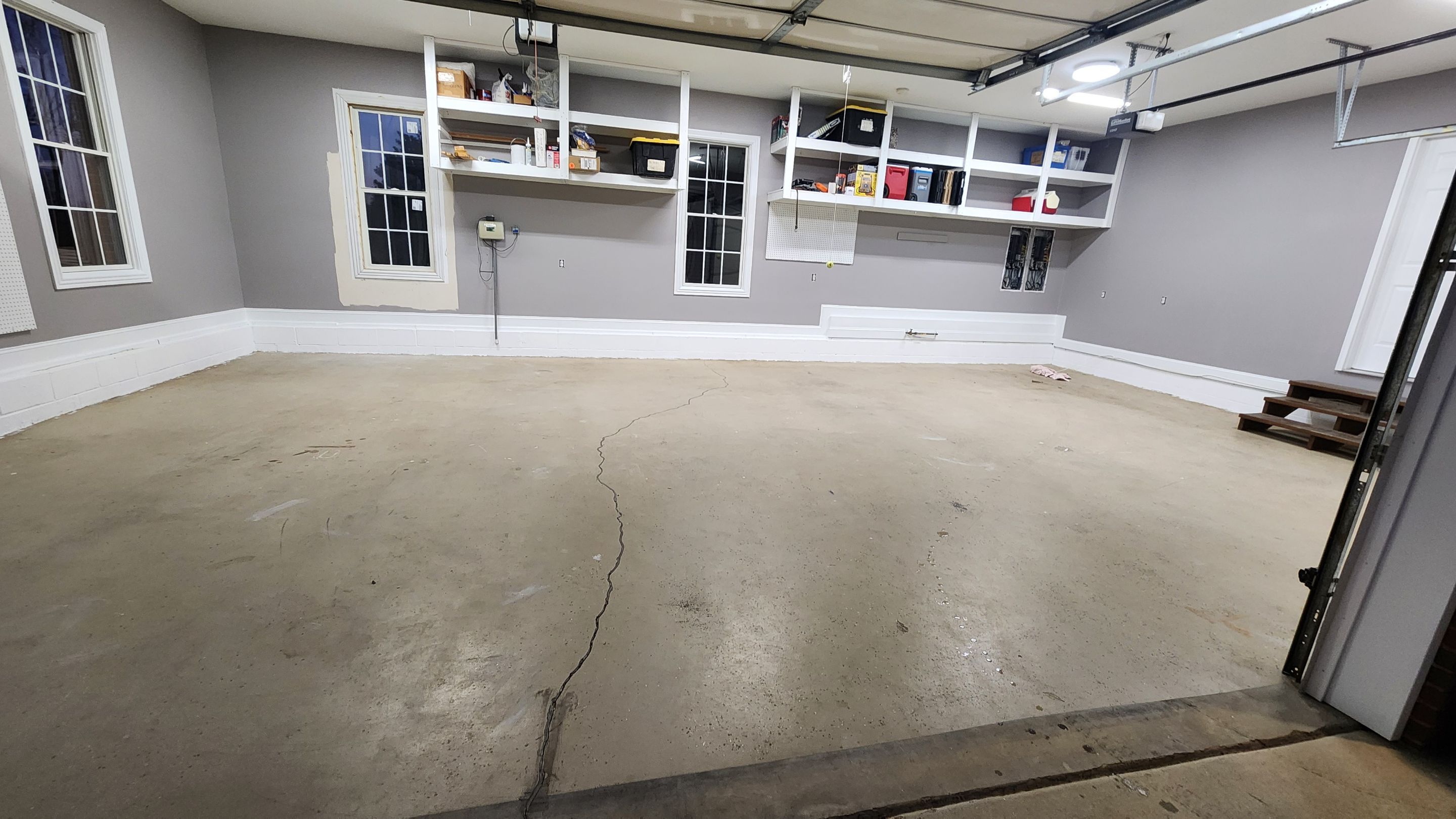 Garage transformation using Wombat flake by Opus Renovations 