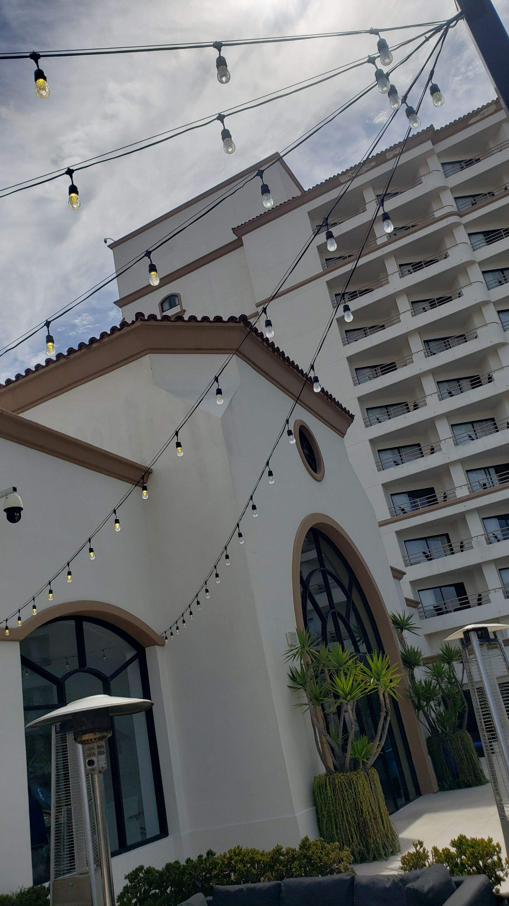 Hilton Waterfront Bistro Light Install by BrightLife Designs llc