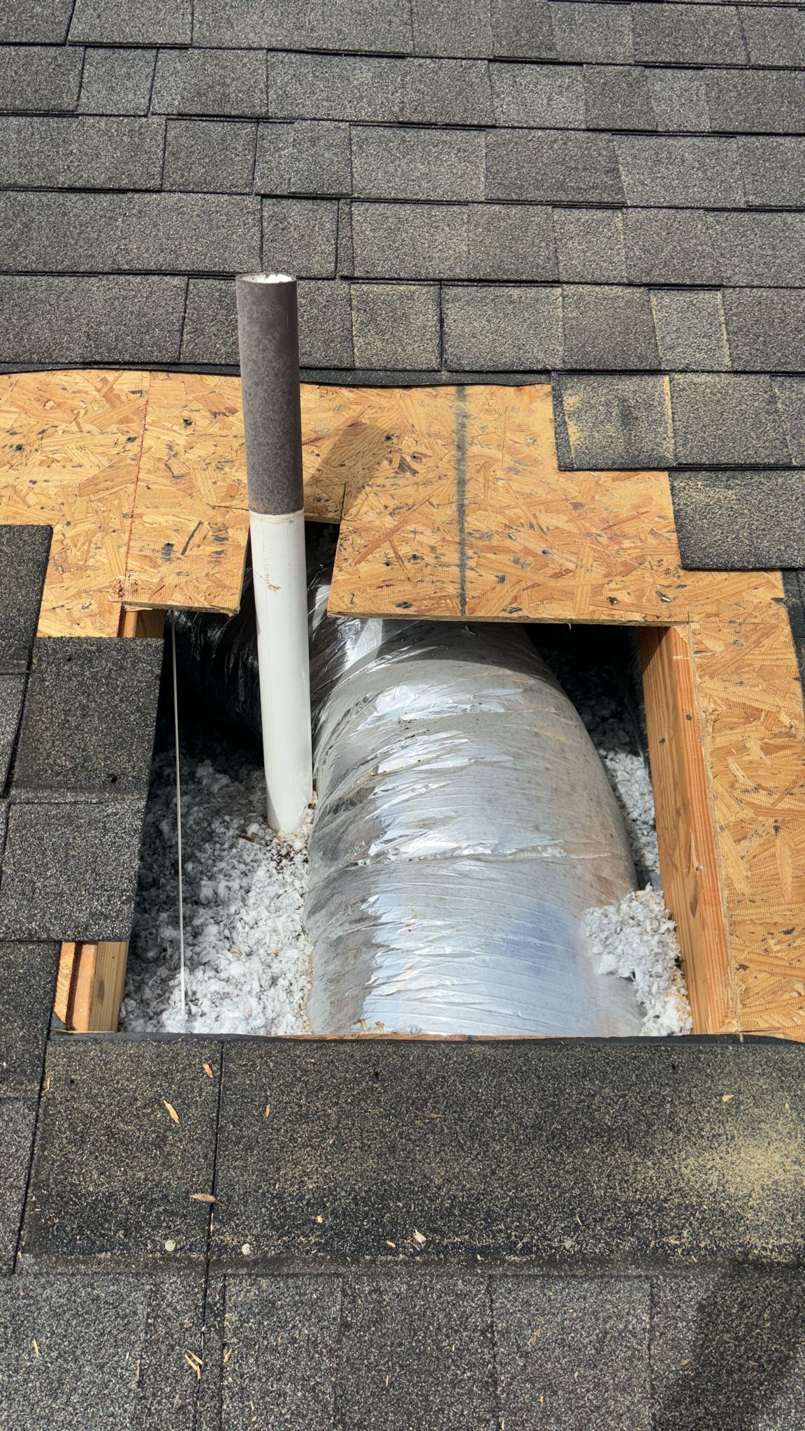 Hail Damage using Owen's Corning Duration (Lifetime) Shingles by Roof Repair Company