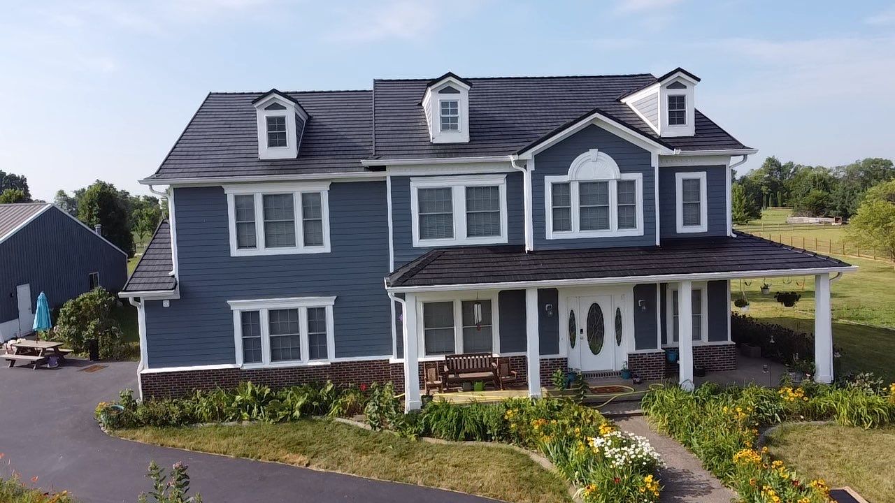 Rural Noblesville Indiana Metal Shake Roof Installation – Black Frost by 4Ever Metal Roofing