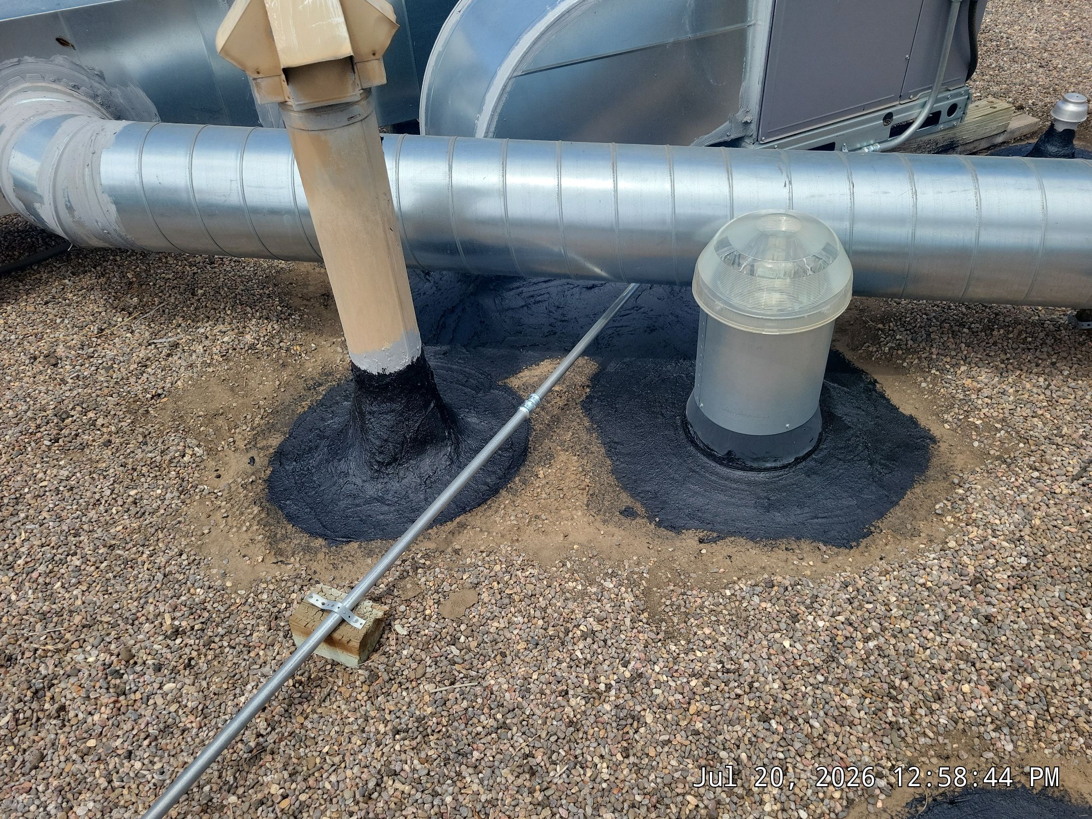 Tar and Gravel Roof Maintenance and Penetration Sealing in Albuquerque by Doyle Roof Masters Inc
